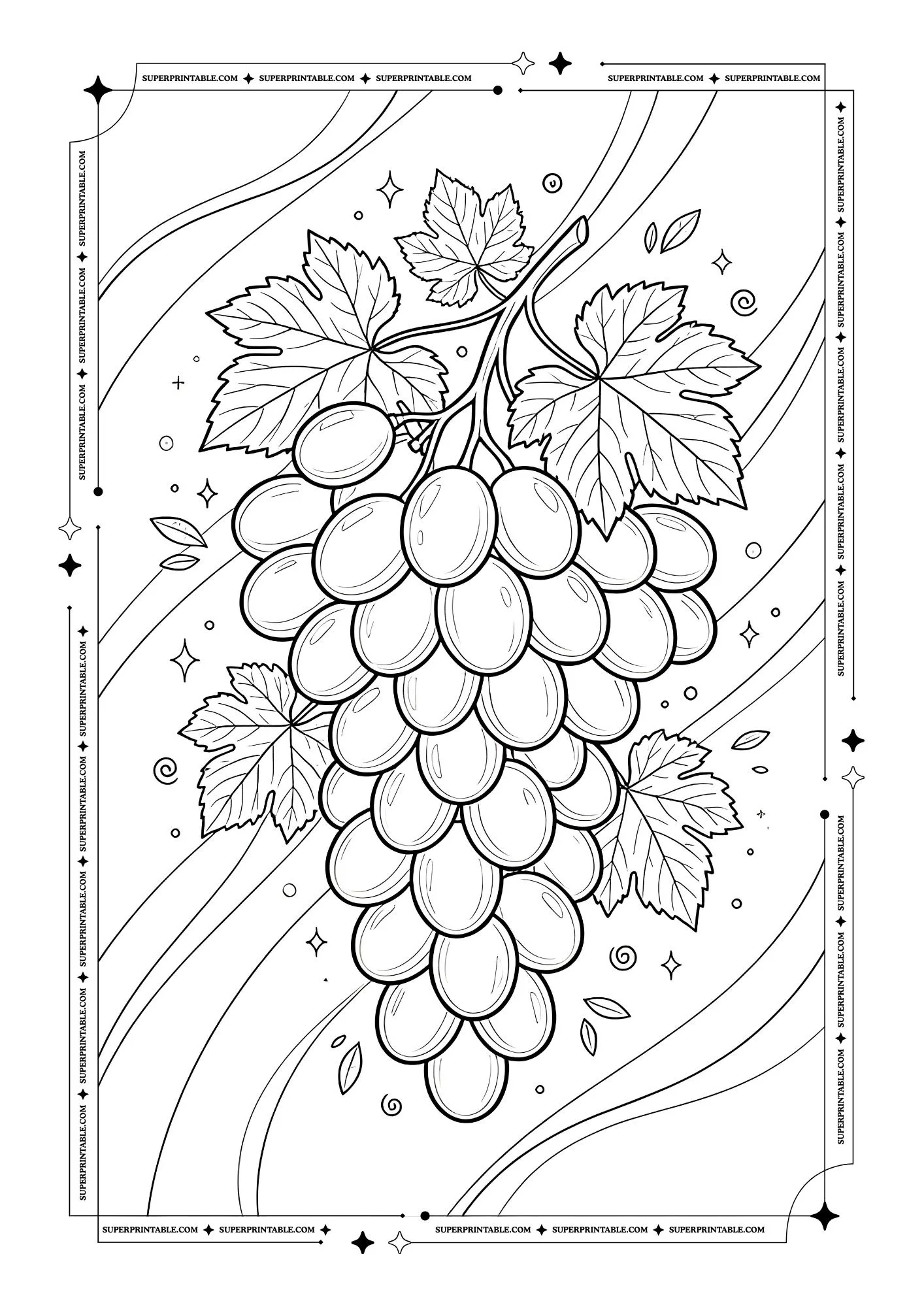 Fruit Coloring Pages 1