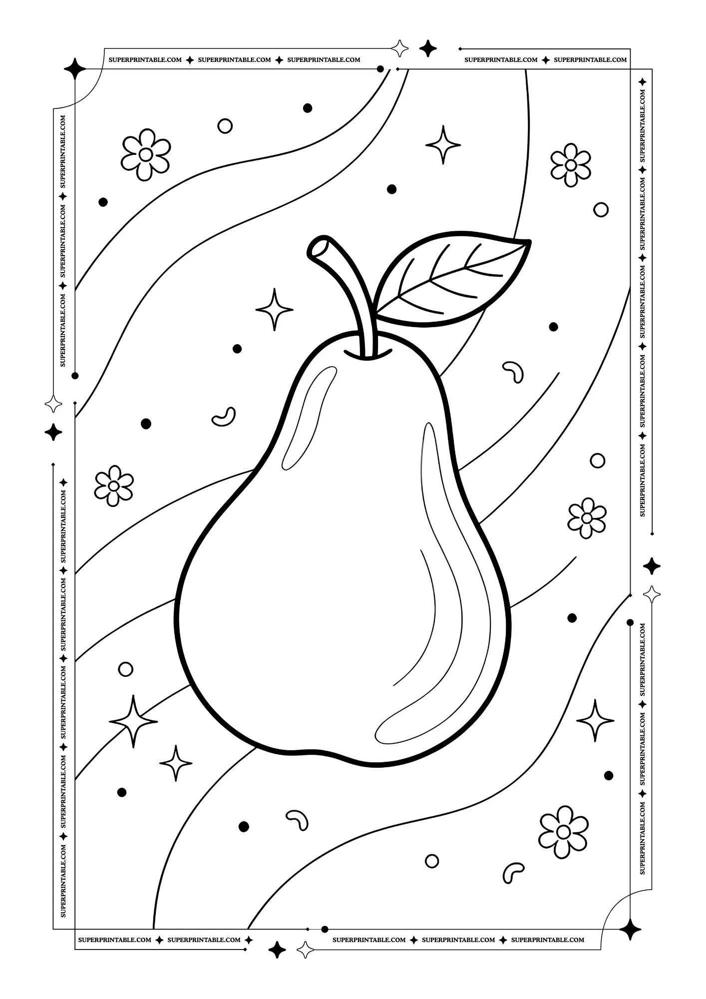 Fruit Coloring Pages 12