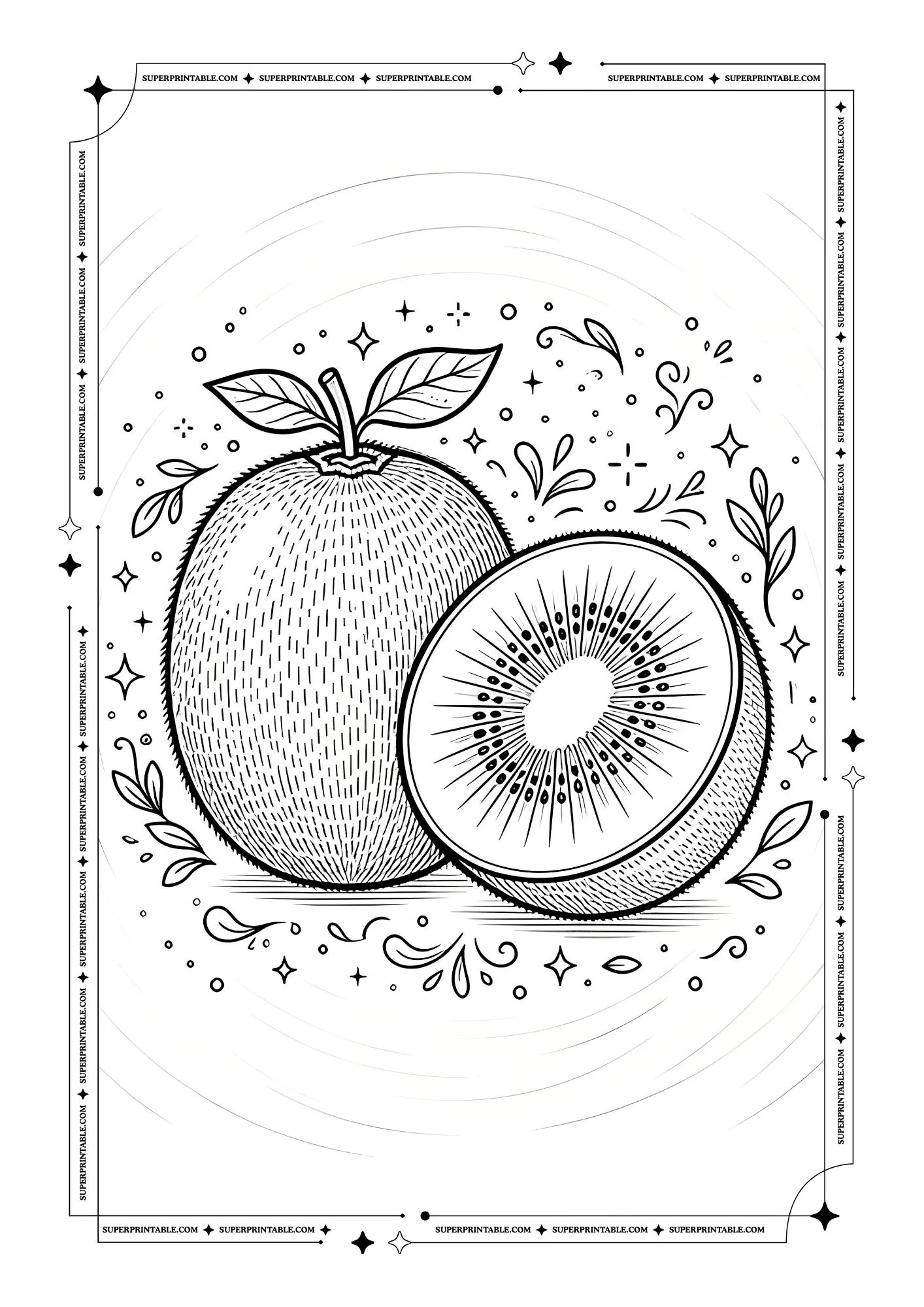 Fruit Coloring Pages 4