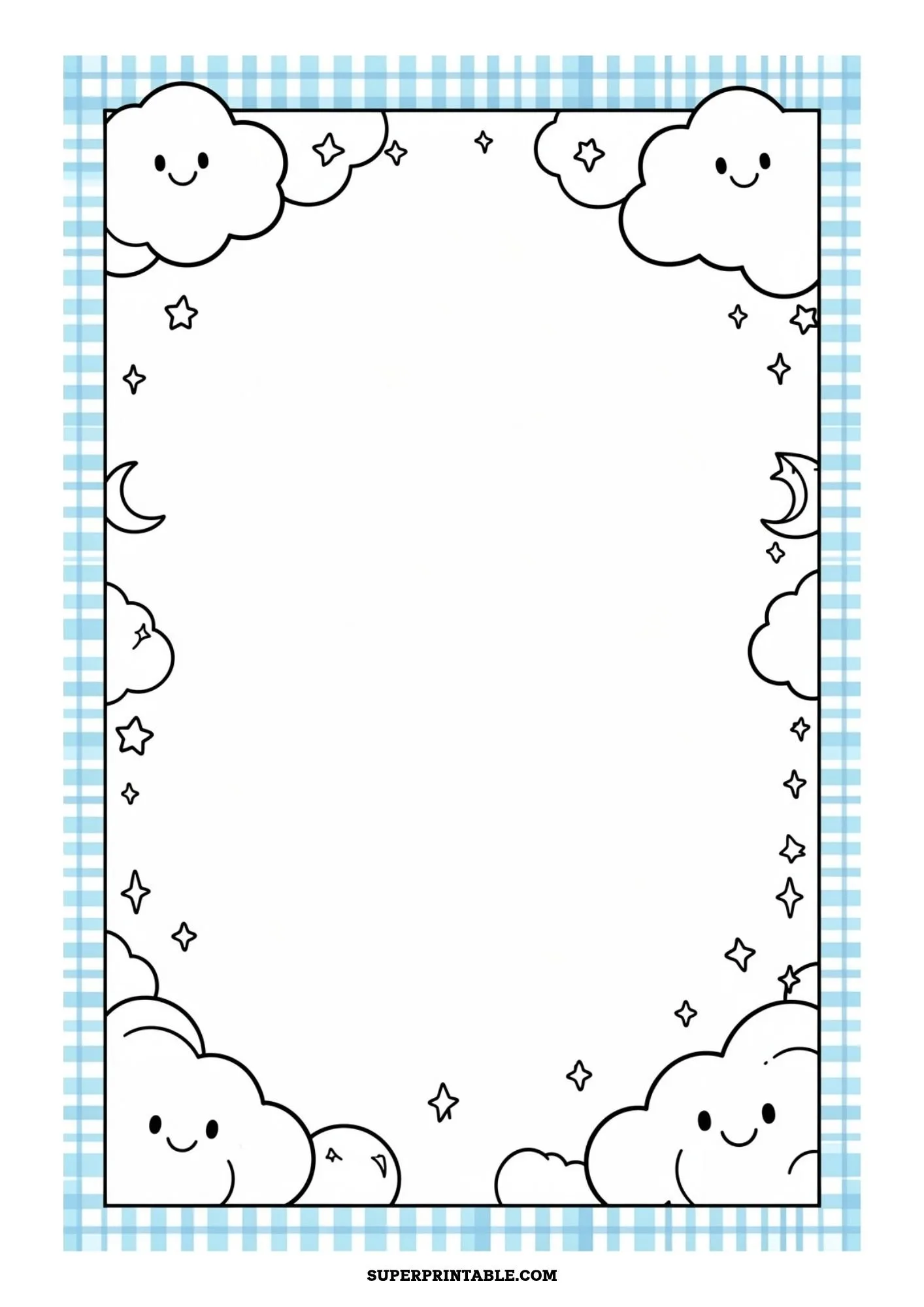 Gingham Frames Plus Coloring Borders 5
