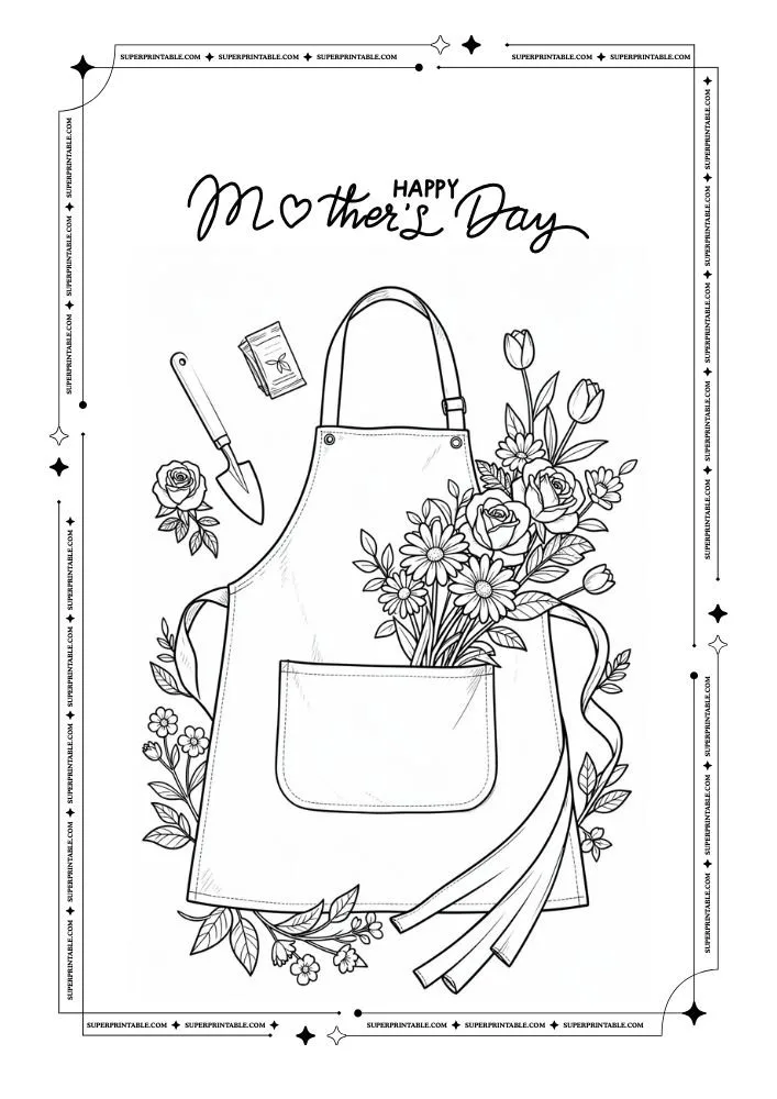 Happy Mothers Day Coloring Pages 13