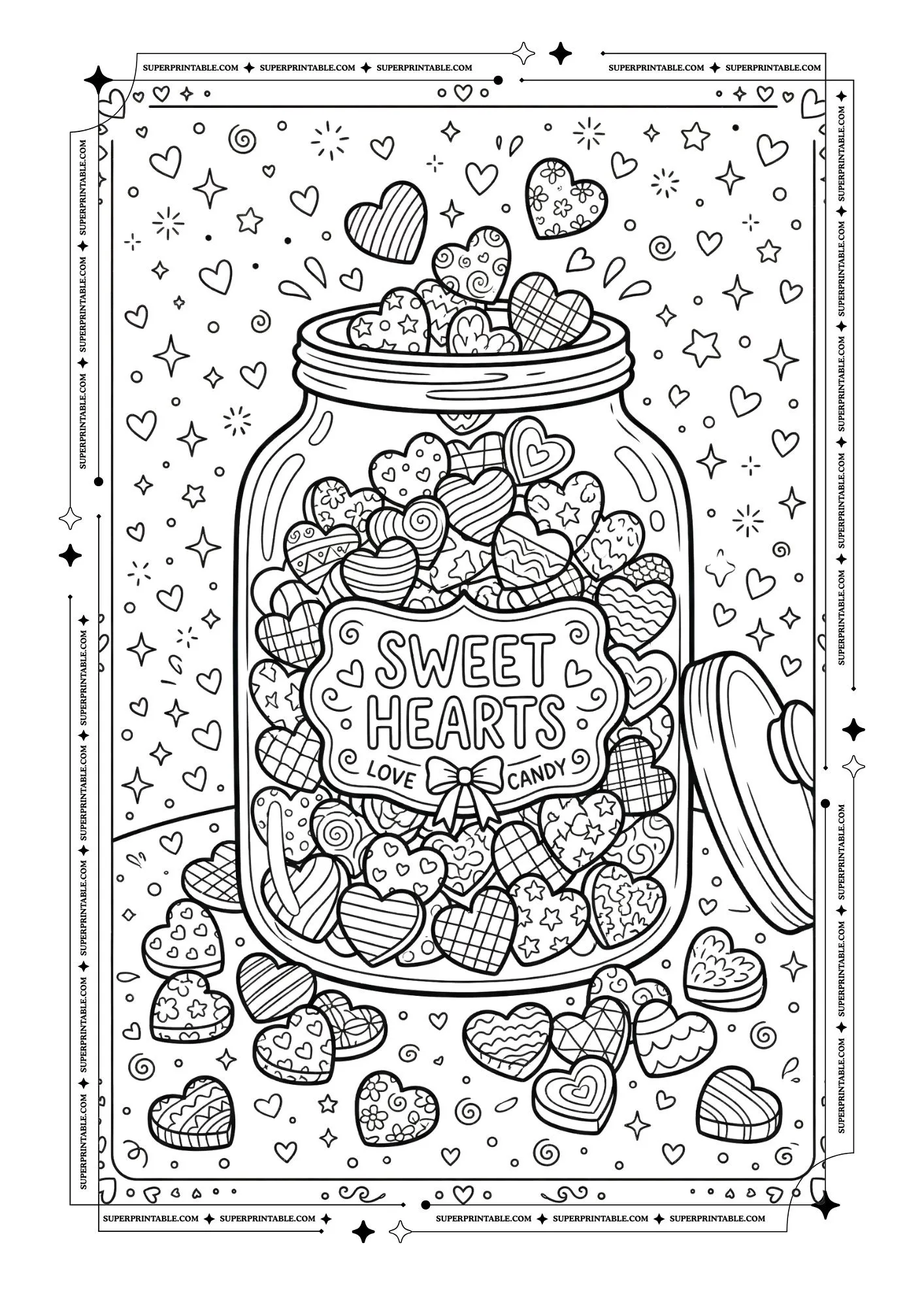 Heart Coloring Pages 1