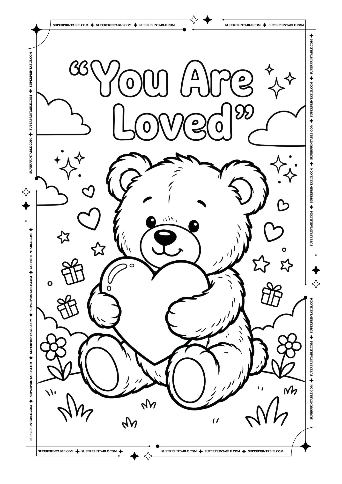 Heart Coloring Pages 2