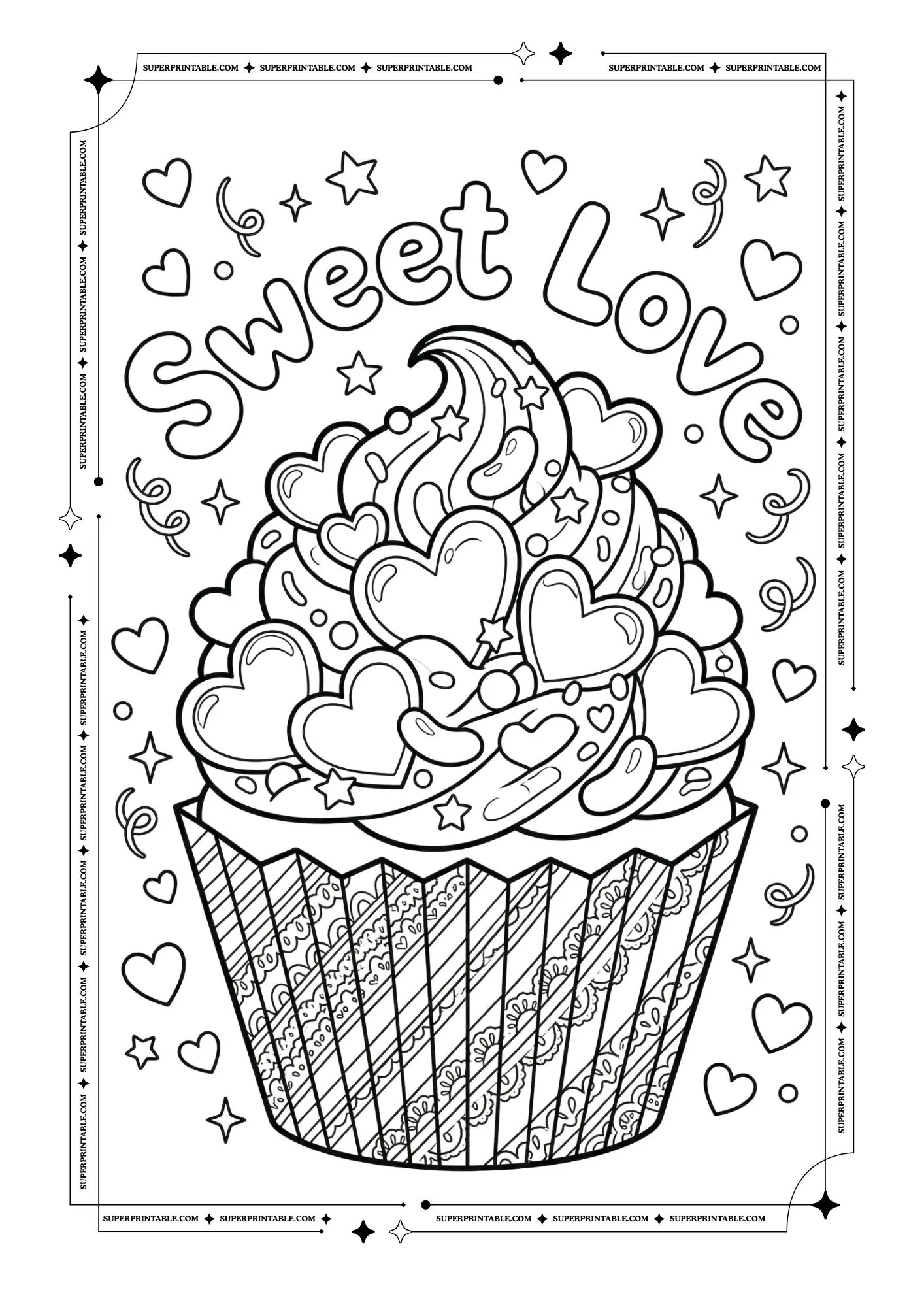 Heart Coloring Pages 3