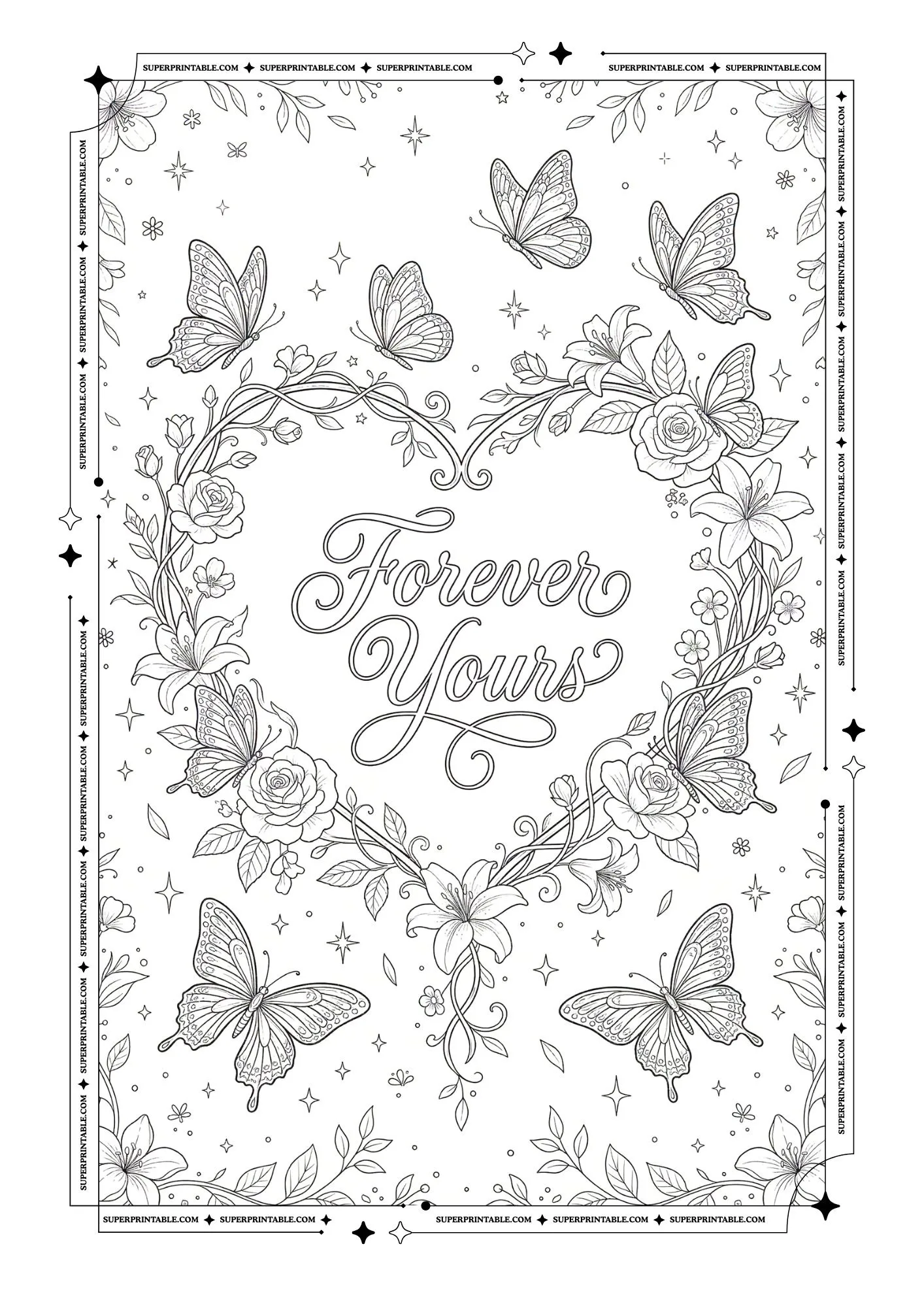 Heart Coloring Pages 8