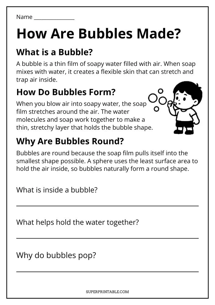 How Are Bubbles Made - Editable