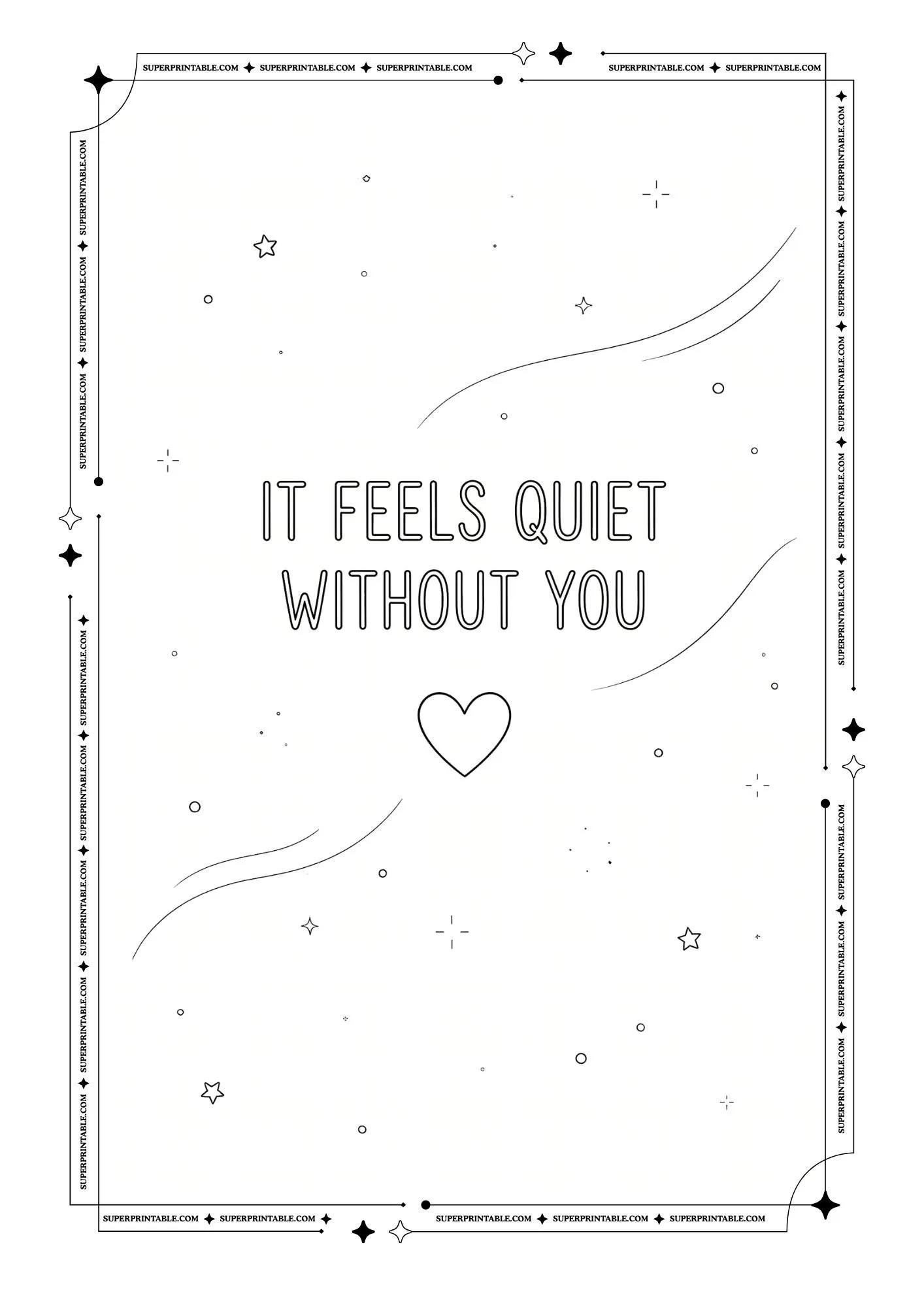 I Miss You Coloring Pages 10