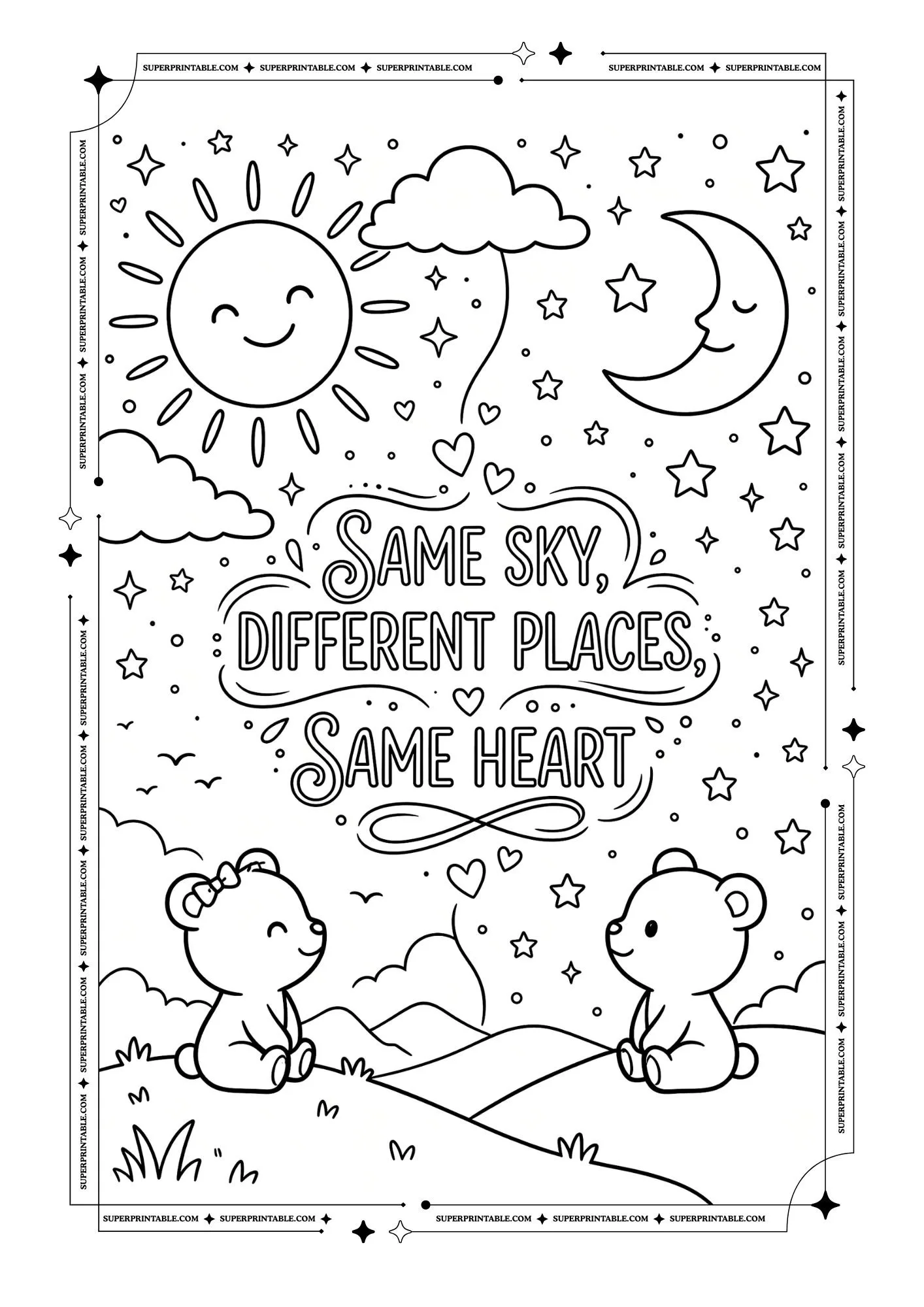 I Miss You Coloring Pages 2