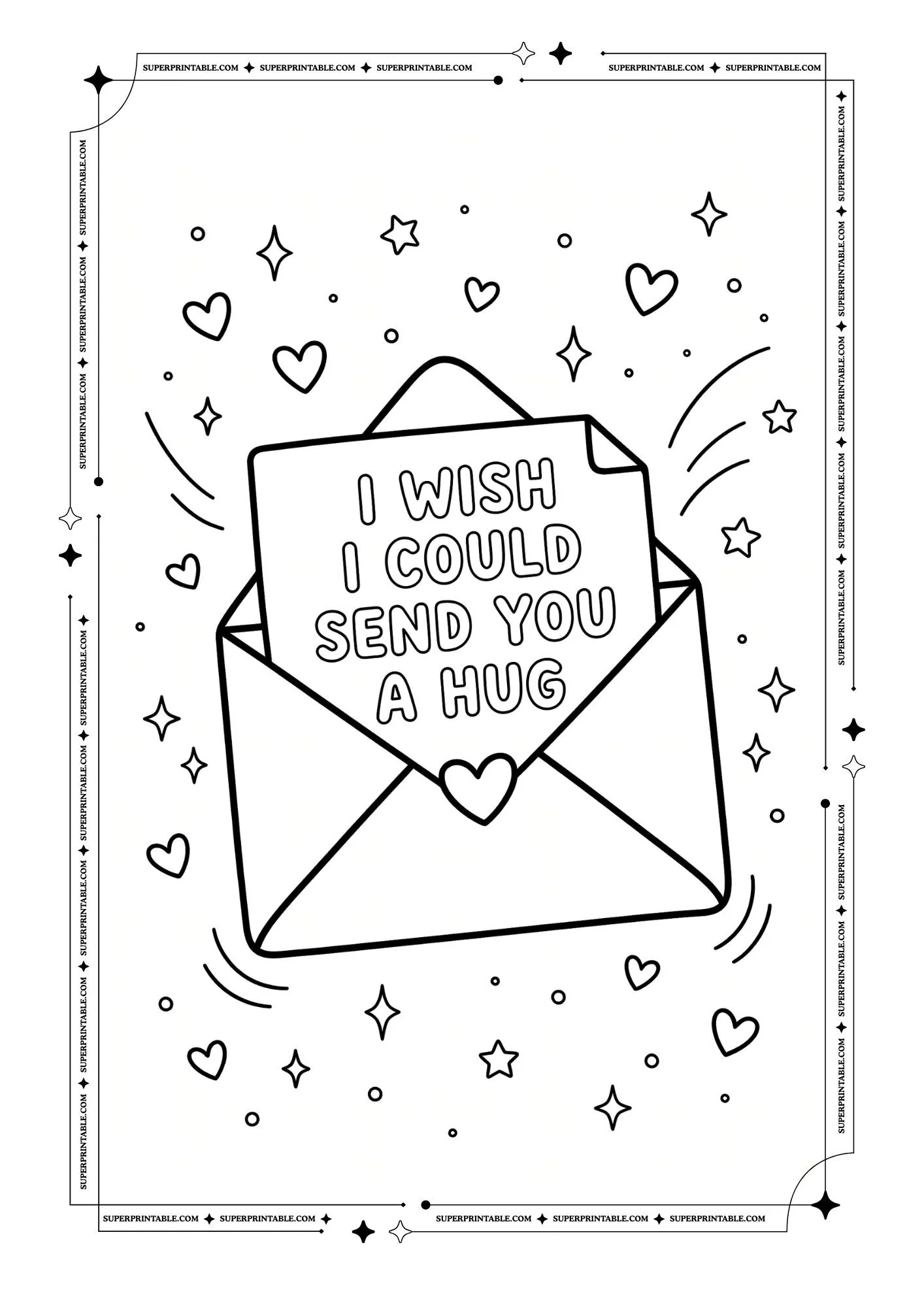 I Miss You Coloring Pages 4