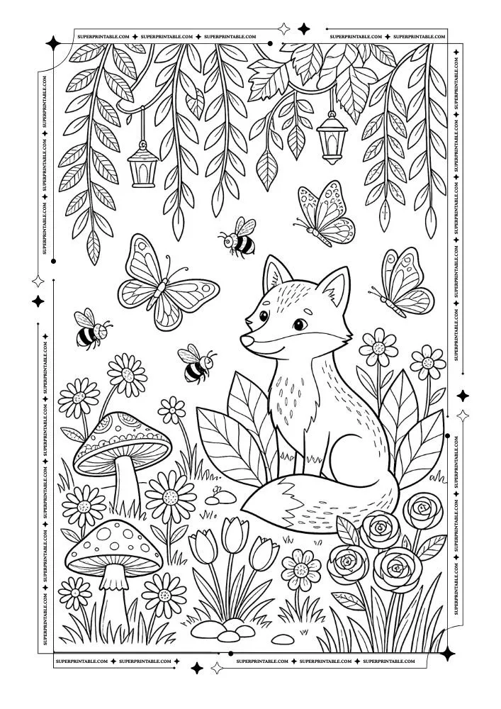 Jungle Life Coloring Pages 1