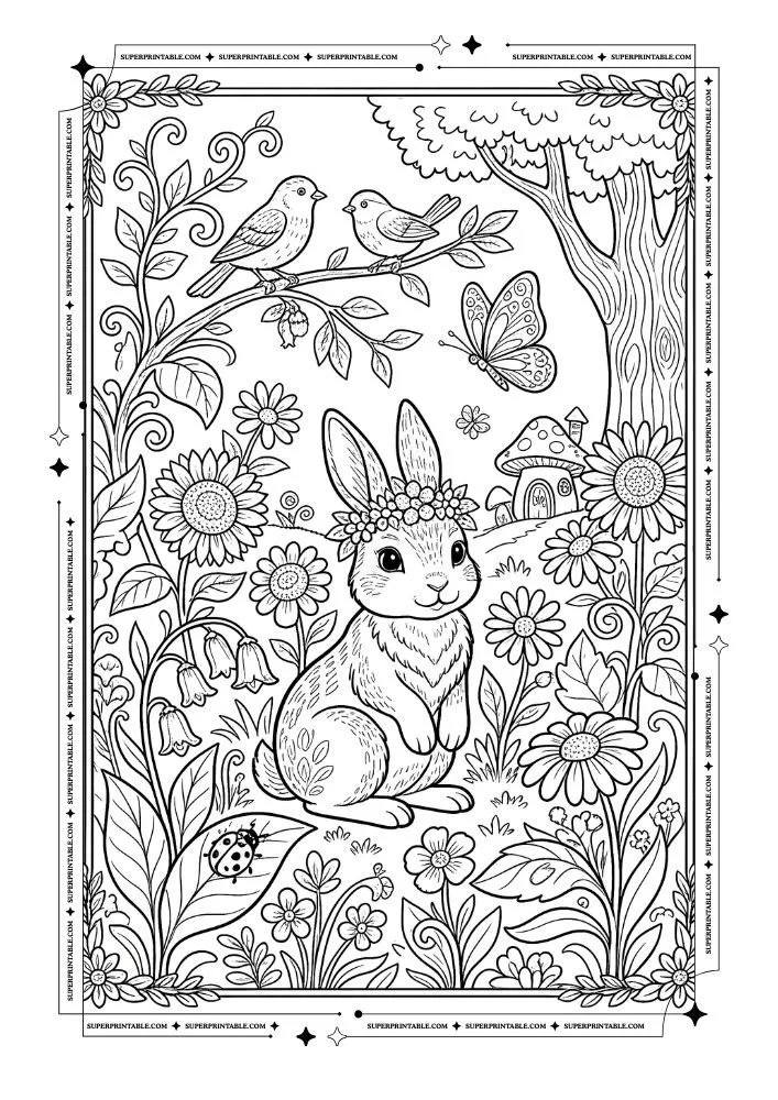 Jungle Life Coloring Pages 4