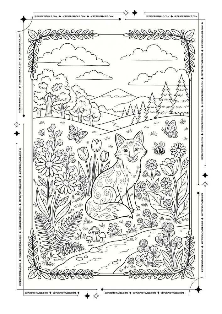 Jungle Life Coloring Pages 7