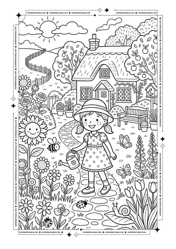 Jungle Life Coloring Pages 9