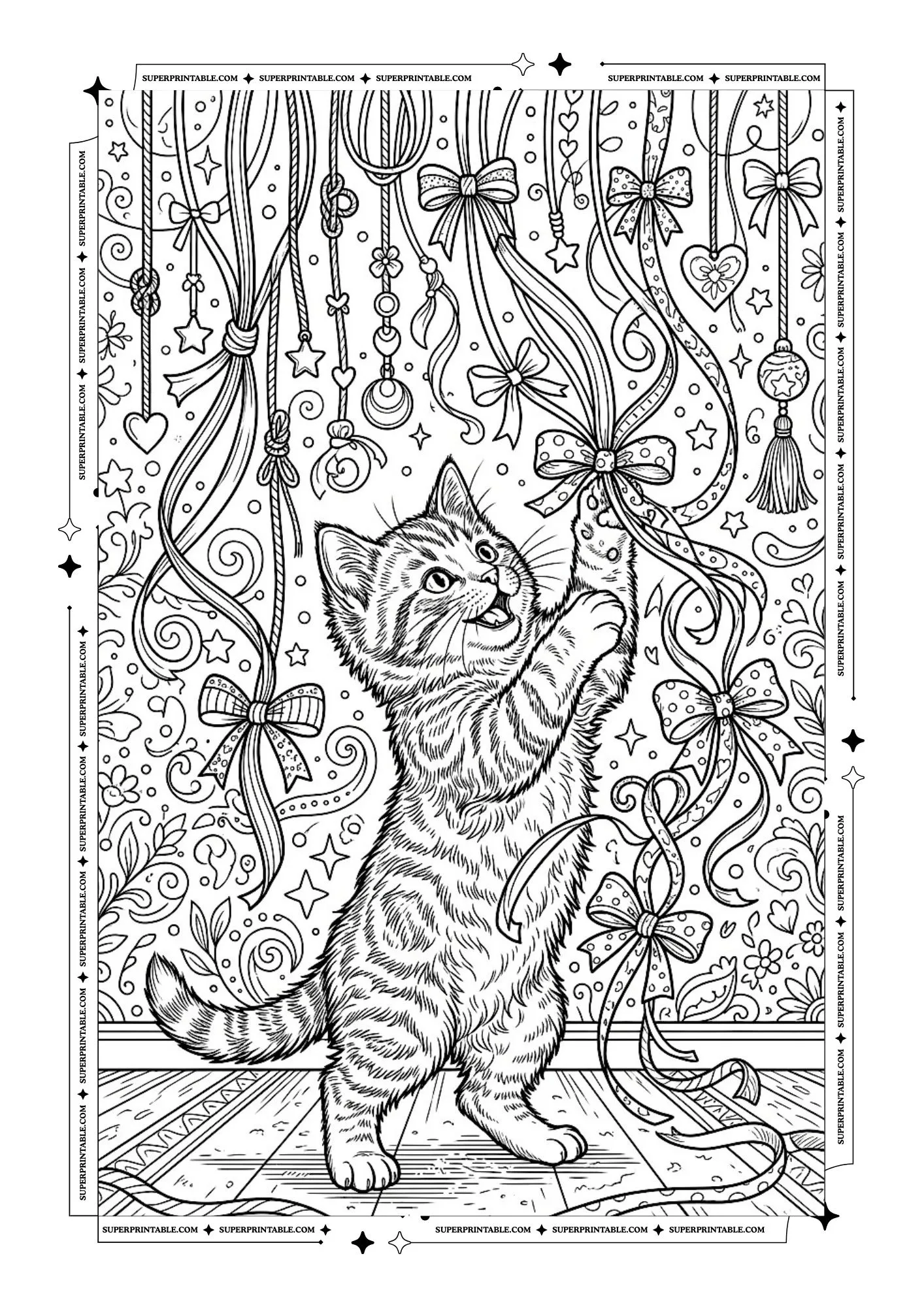 Kitten Coloring Pages 3