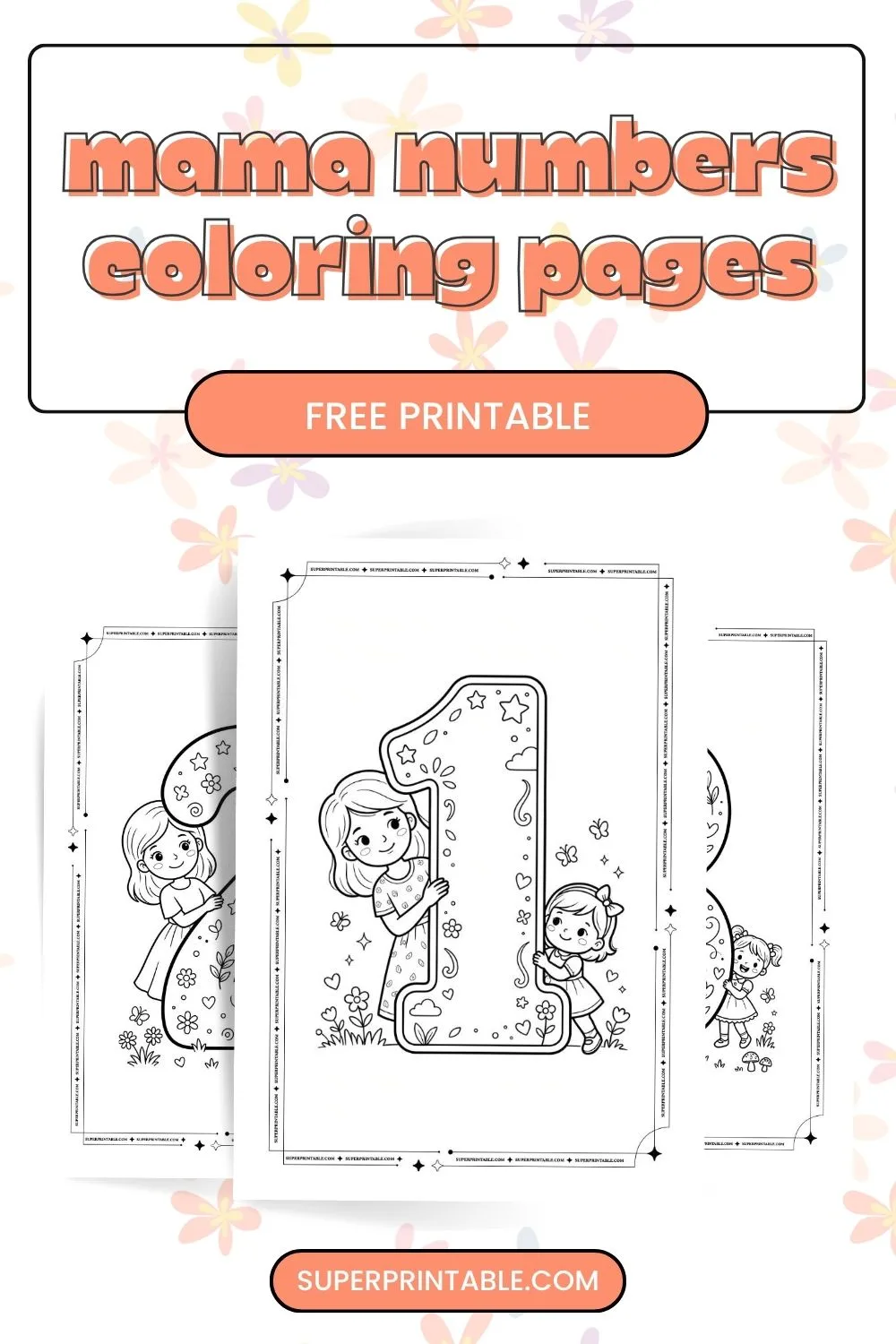 Mama Numbers Coloring Pages Pinterest Image
