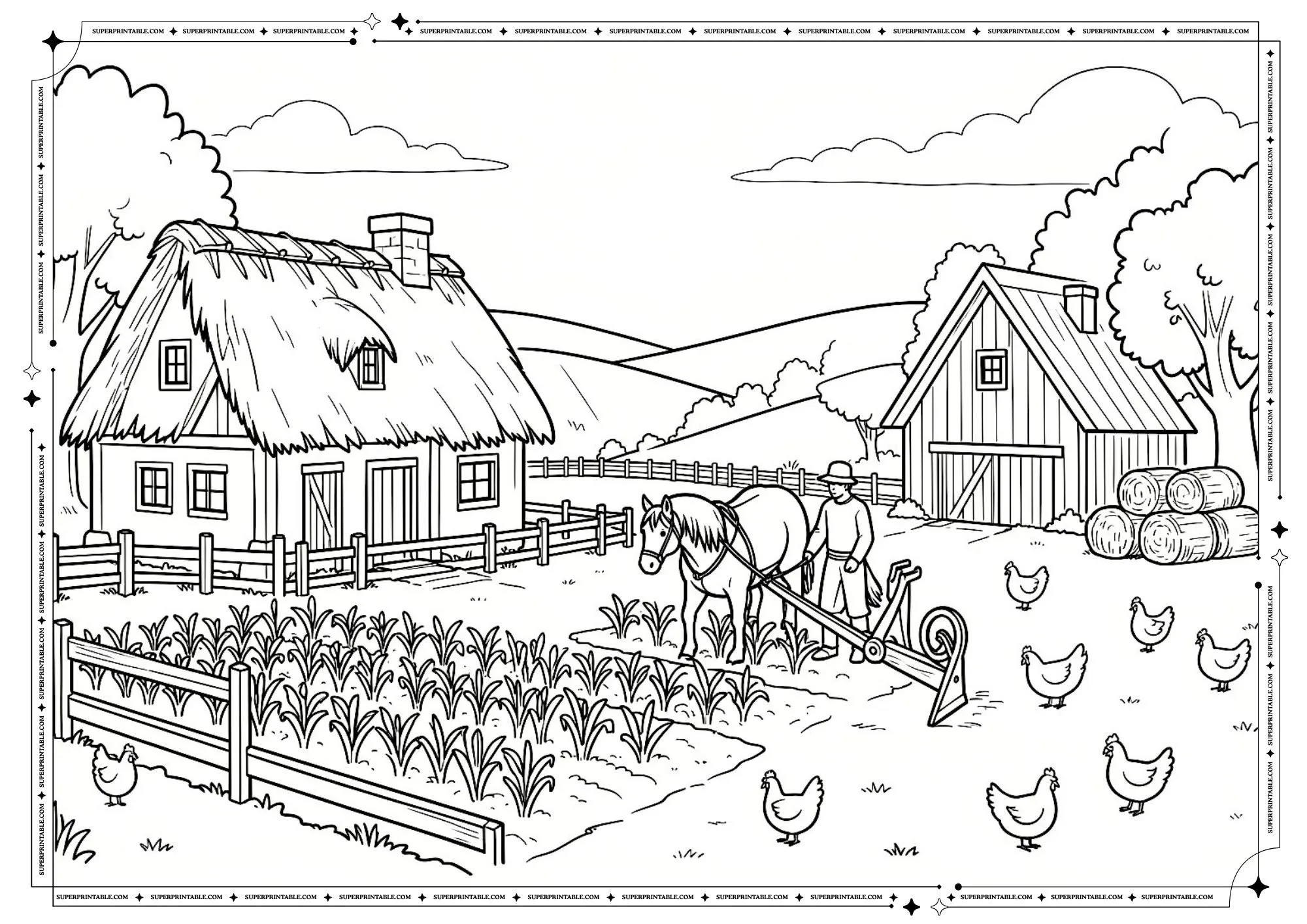 Medieval Coloring Pages 1