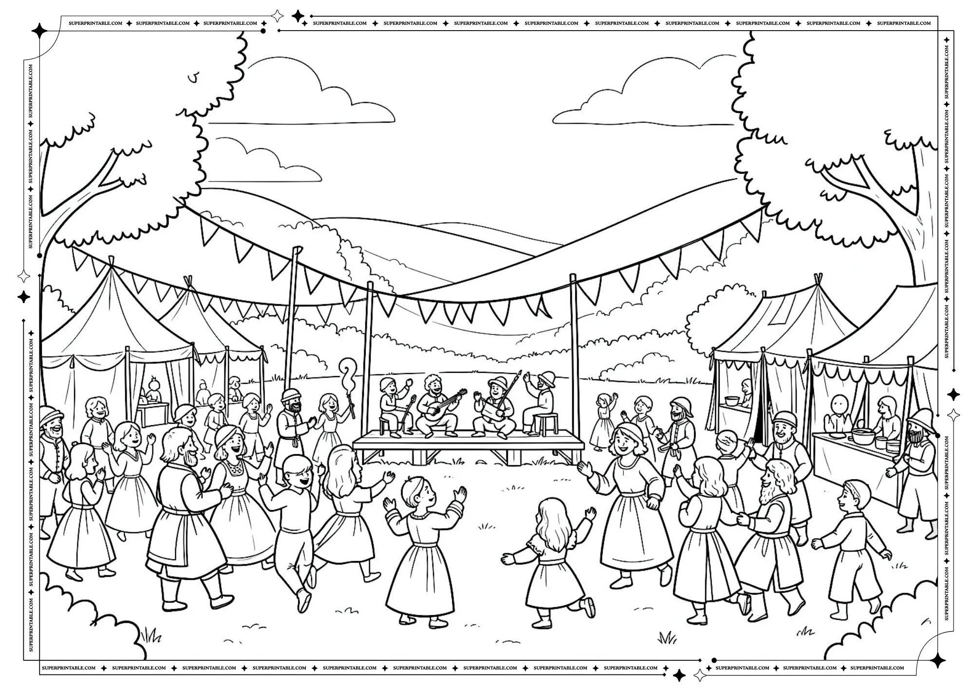 Medieval Coloring Pages 3