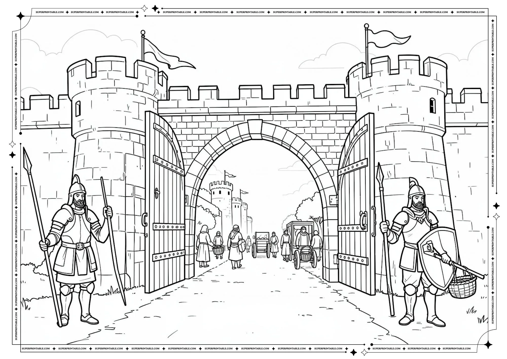 Medieval Coloring Pages 5