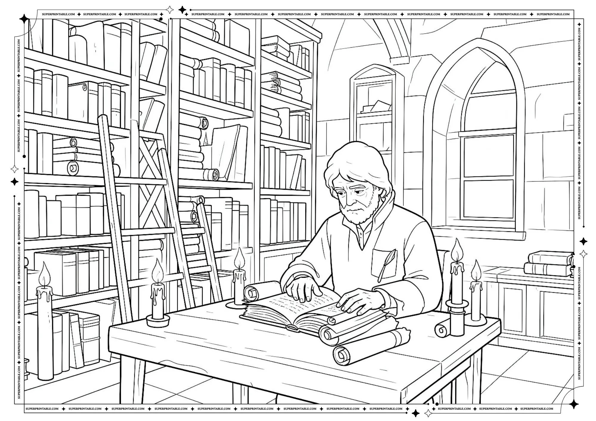 Medieval Coloring Pages 8