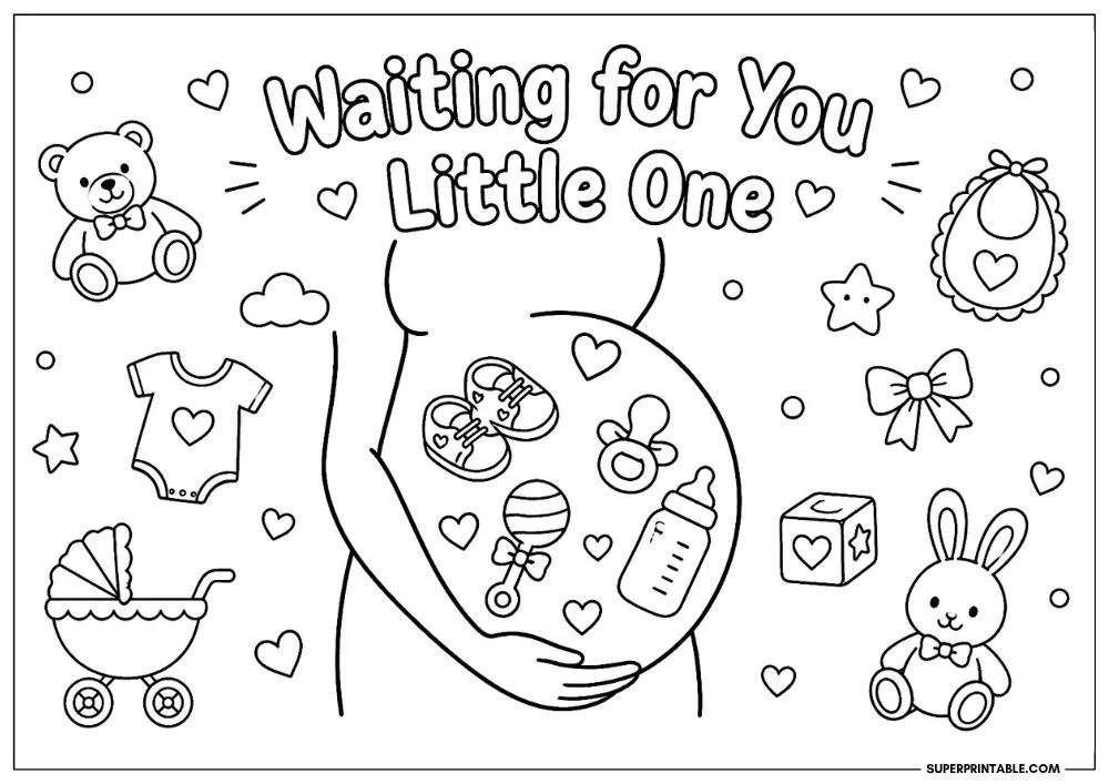 Moms To Be Mother's Day Coloring Pages 2