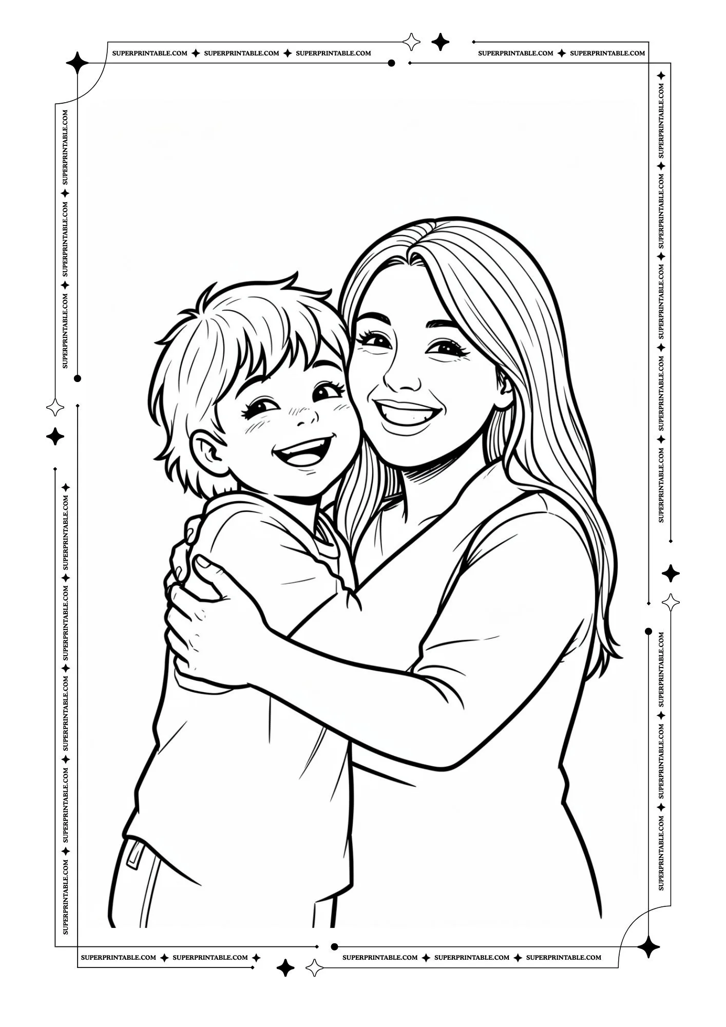 Mother's Day Coloring Page 2