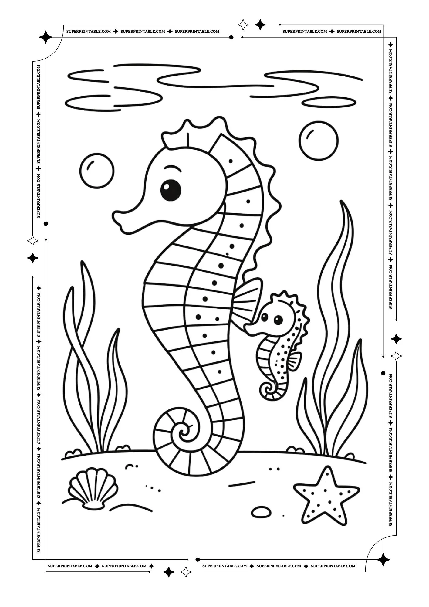 Ocean Coloring Pages 1