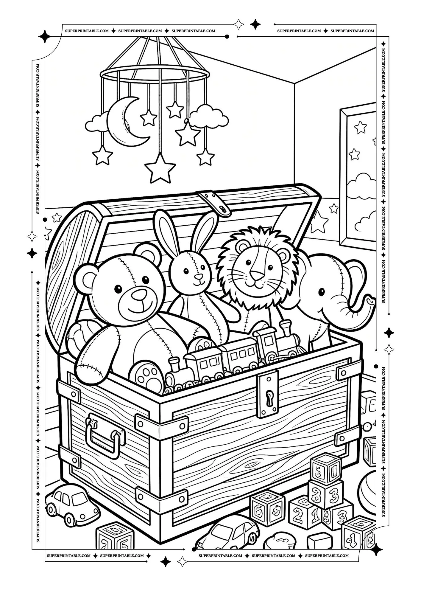 Plush Toys Coloring Pages 6