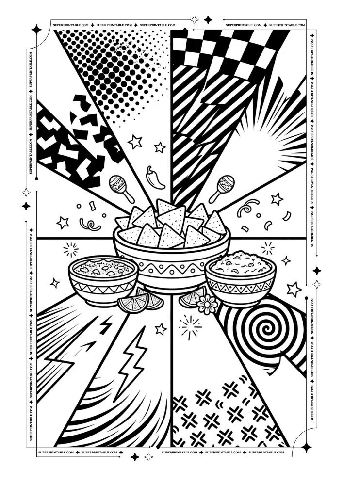Pop Art Cinco De Mayo Coloring Pages 5