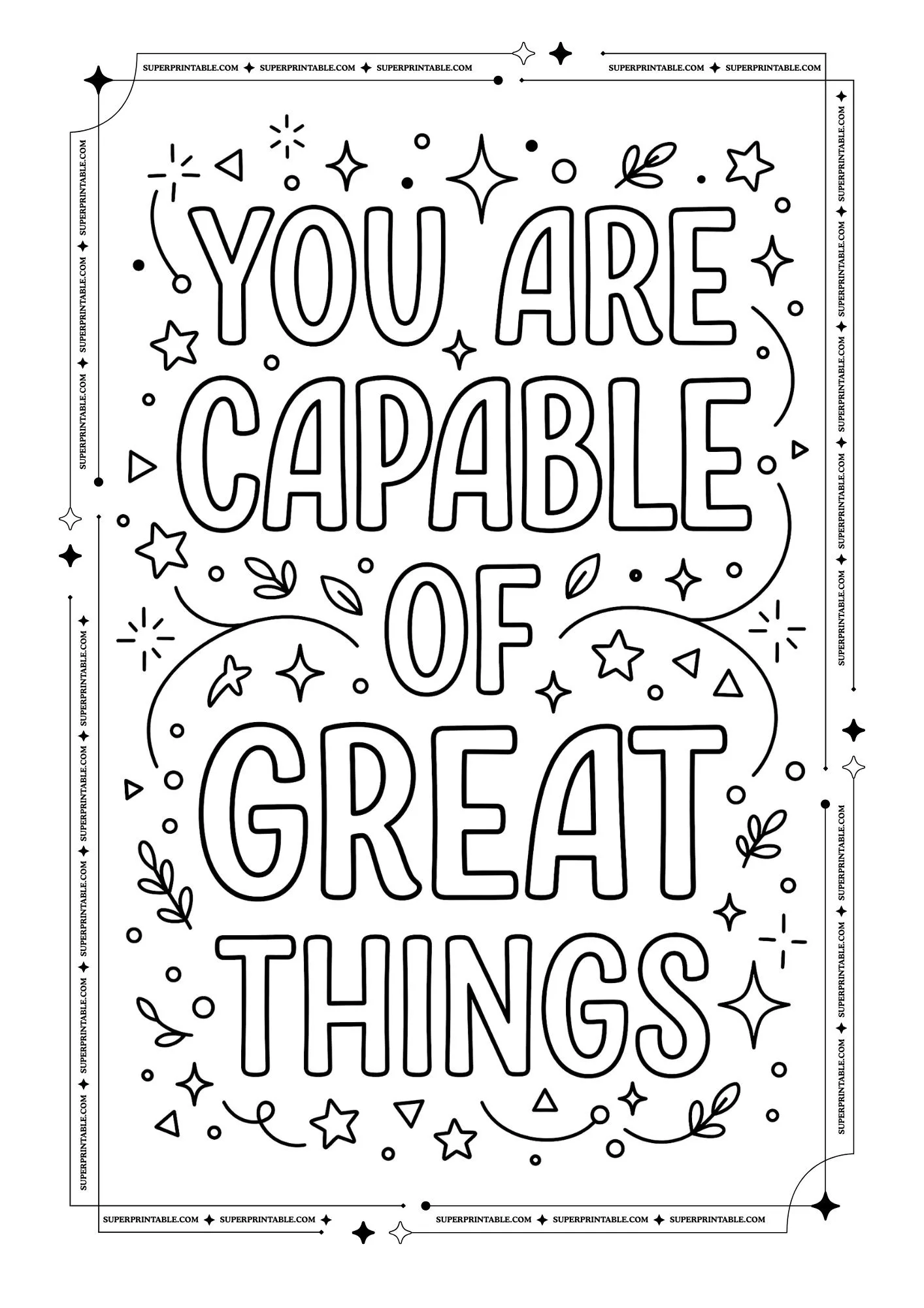 Positive Affirmation Coloring Pages 6