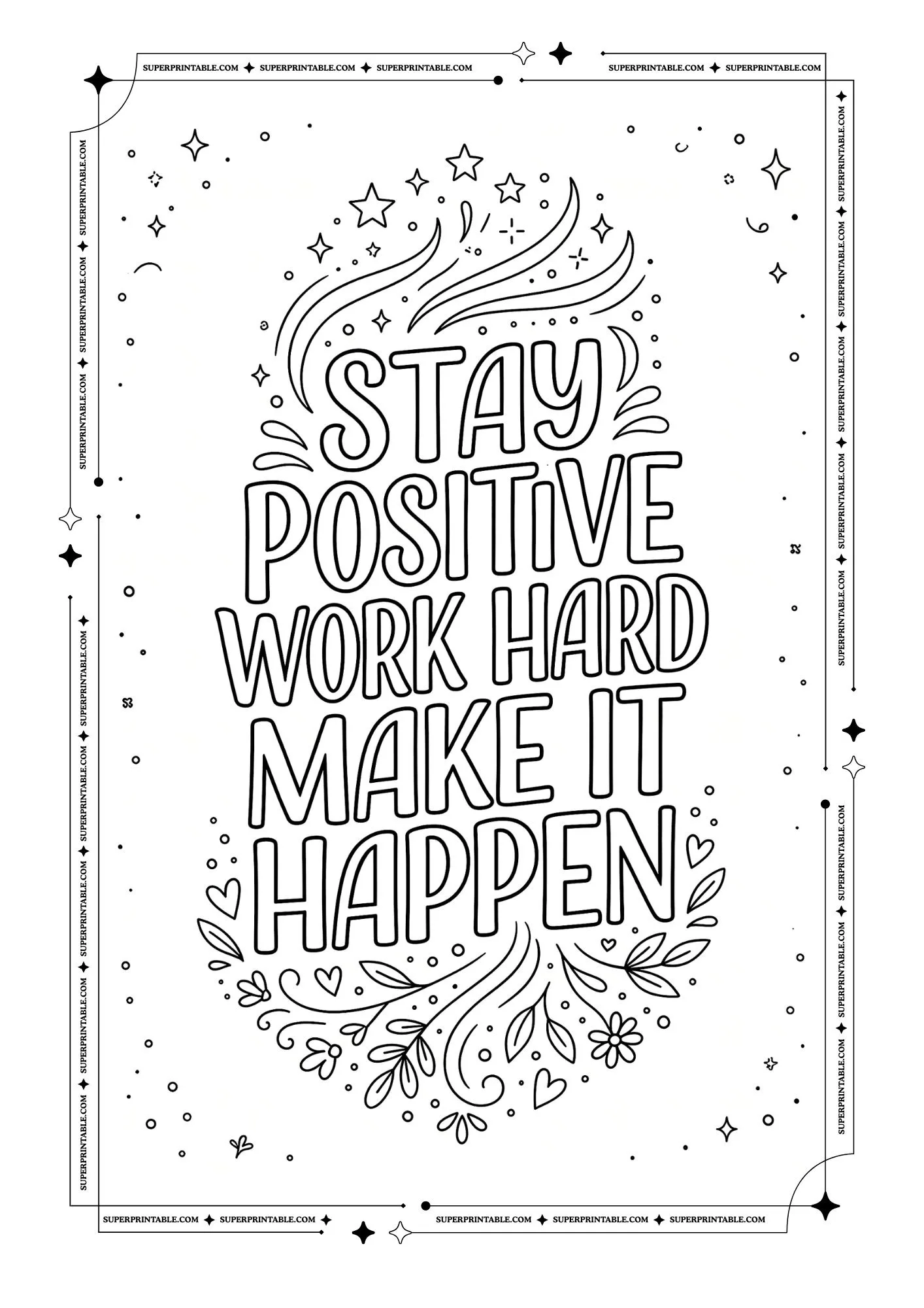 Positive Affirmation Coloring Pages 7