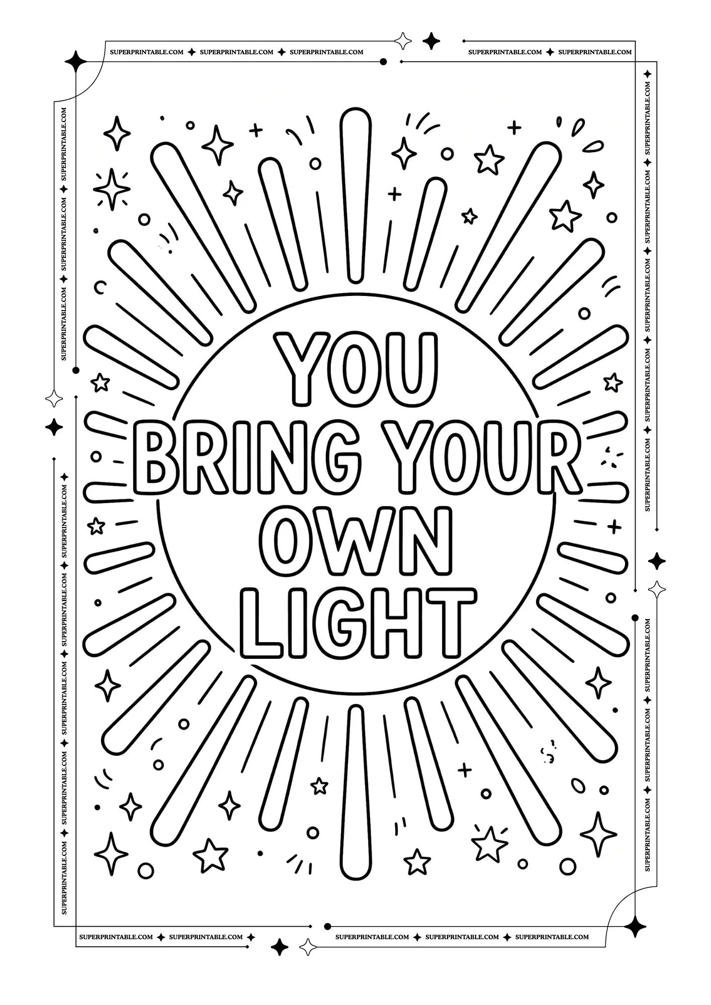 Positive Affirmation Coloring Pages 9