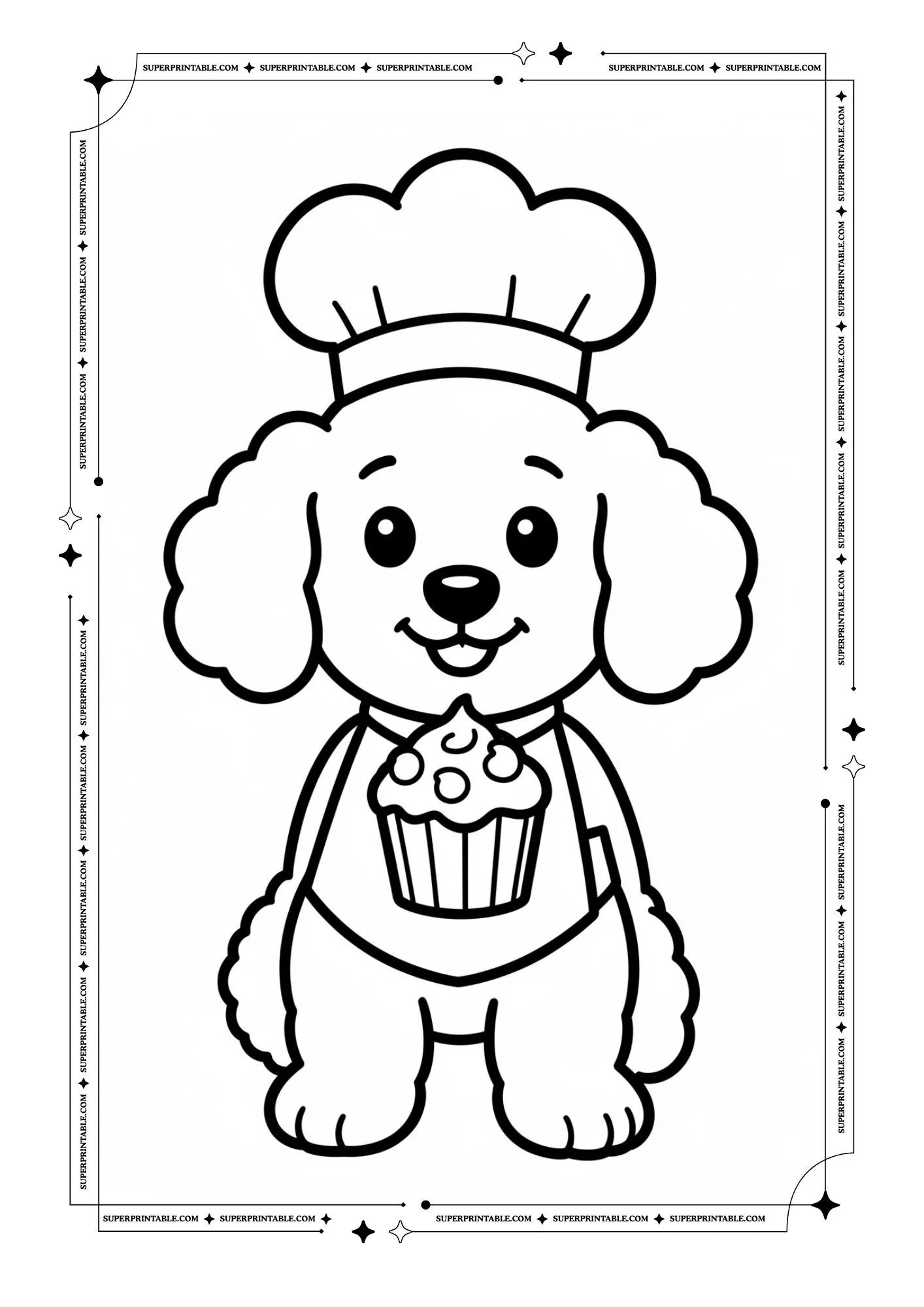 Puppy Coloring Pages 10