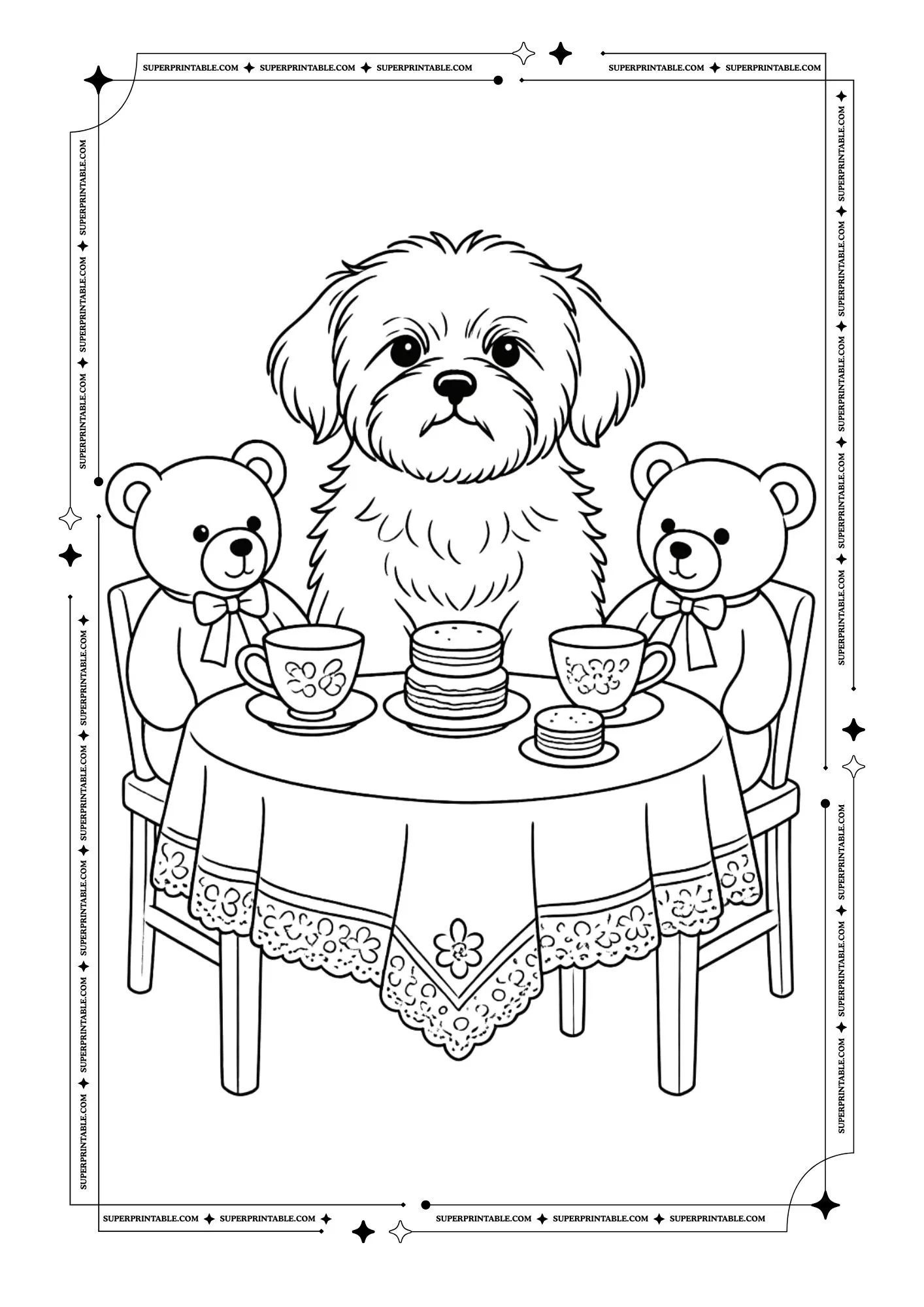 Puppy Coloring Pages 13