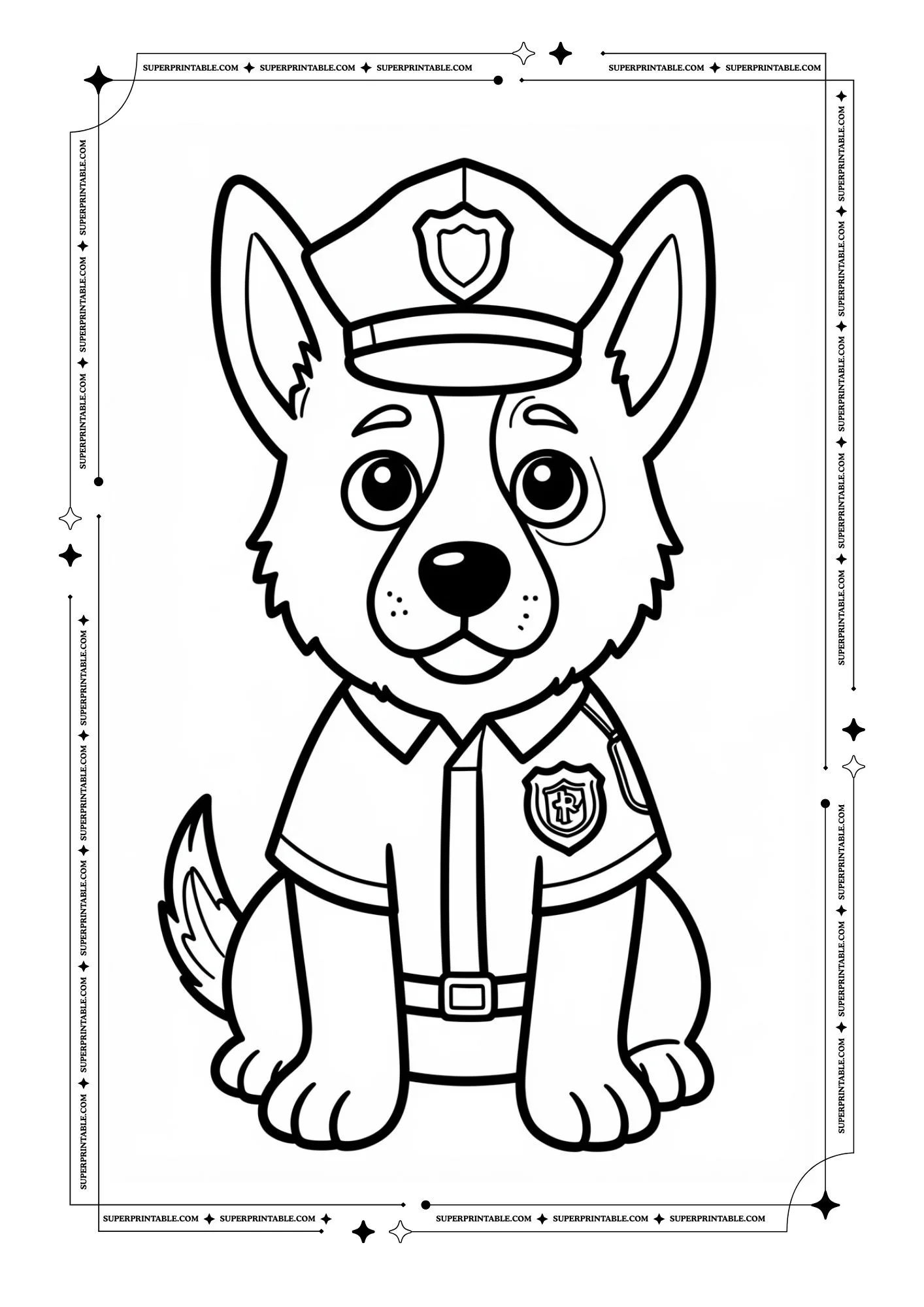 Puppy Coloring Pages 2