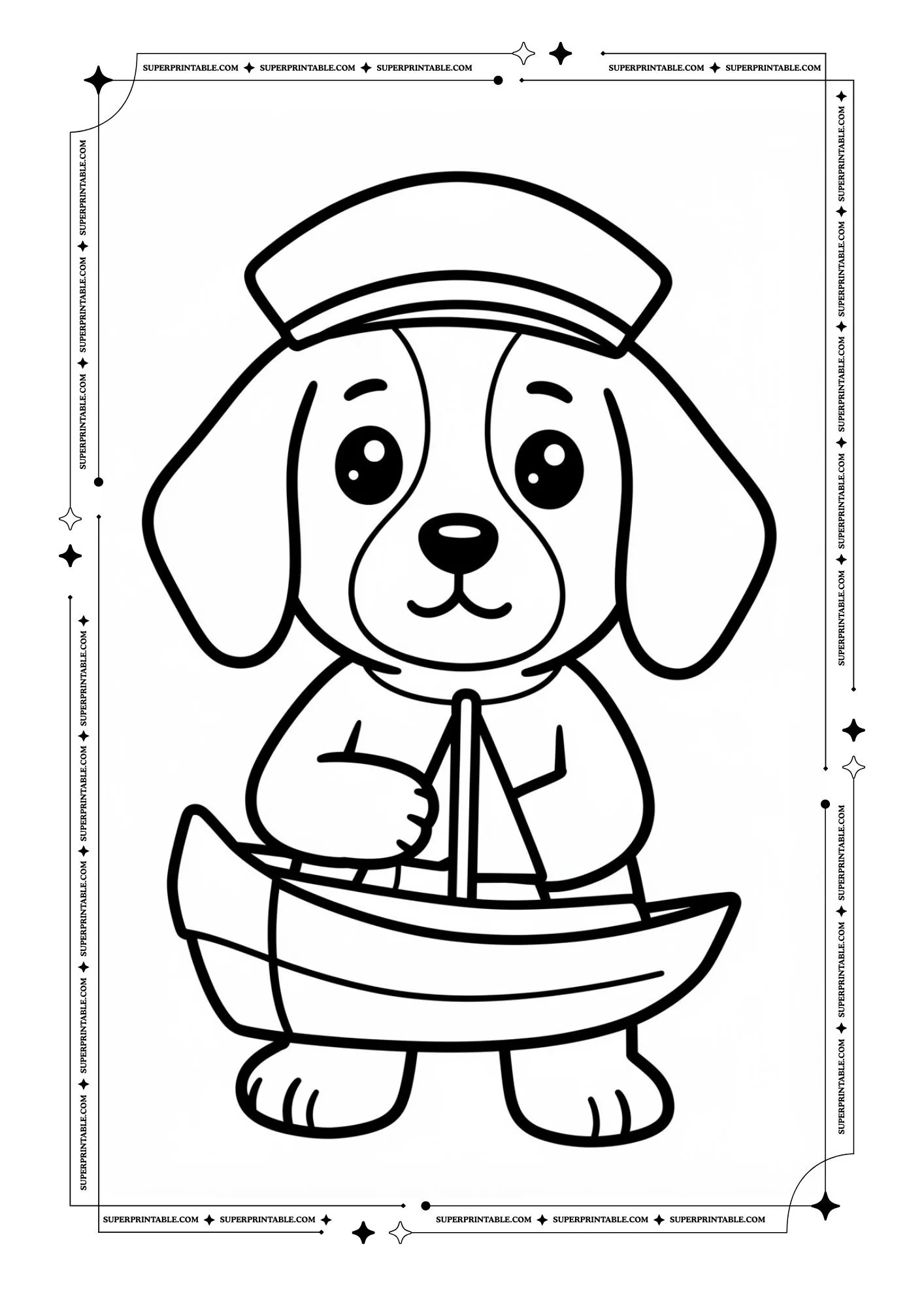 Puppy Coloring Pages 3
