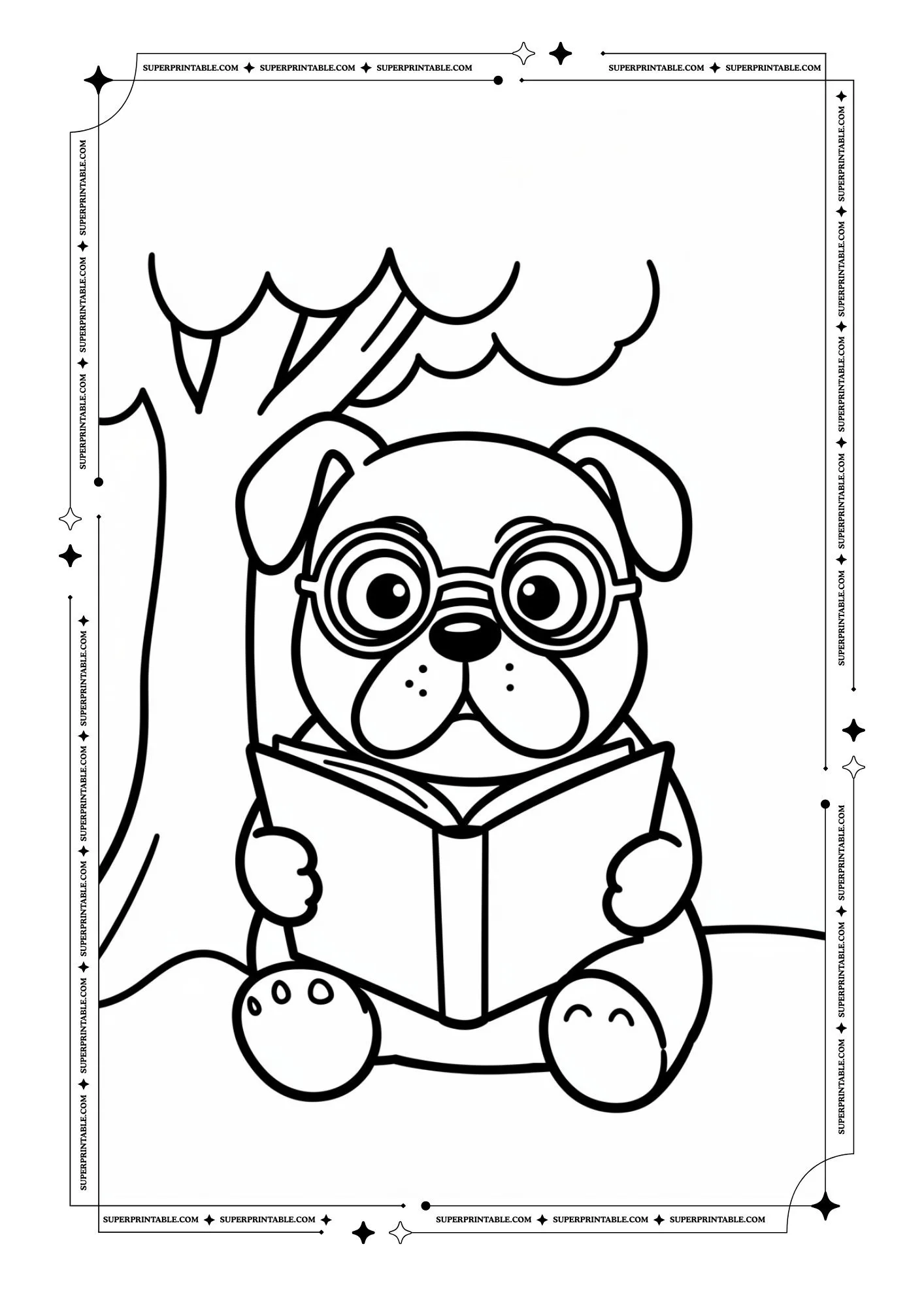 Puppy Coloring Pages 4