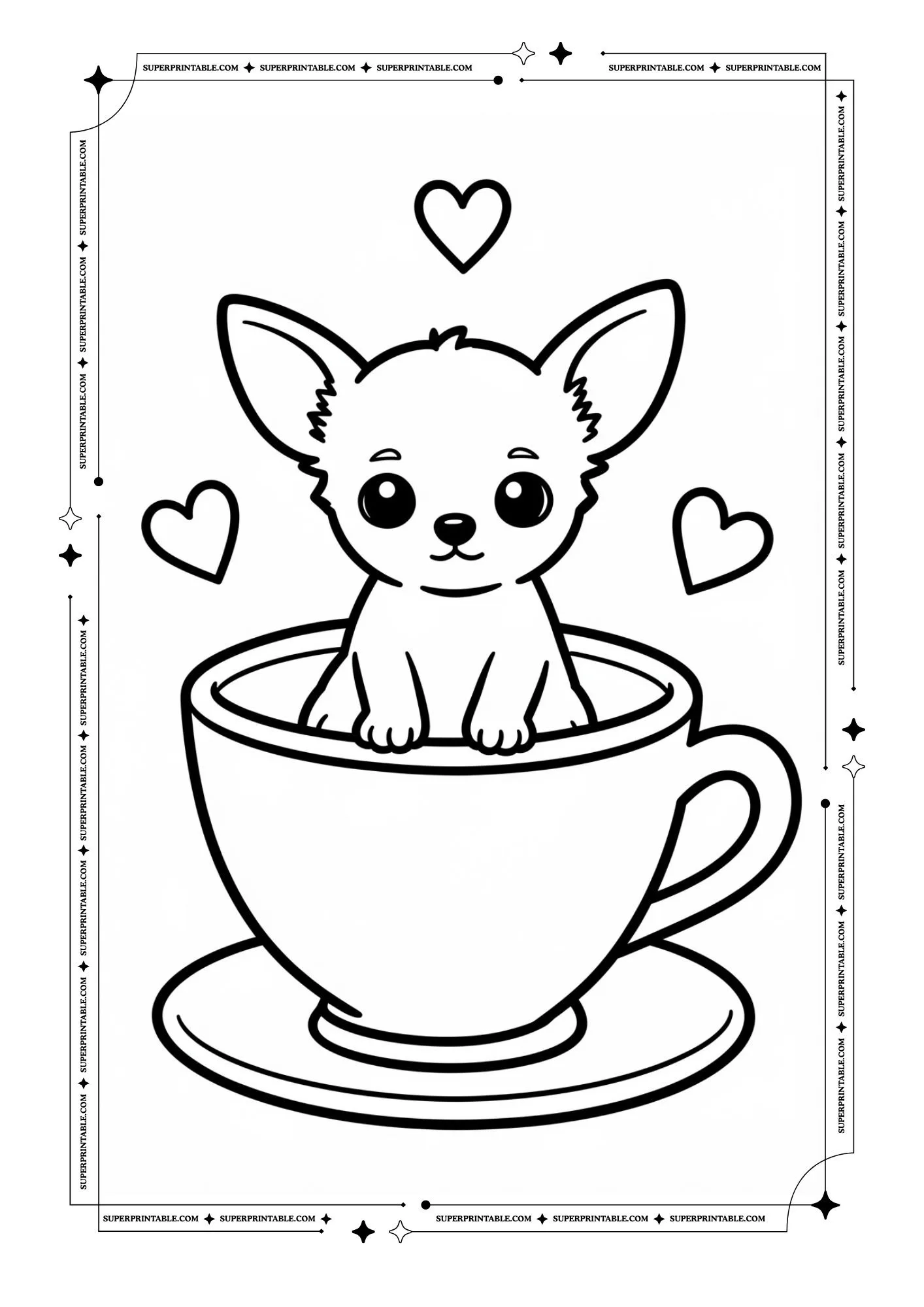 Puppy Coloring Pages 6