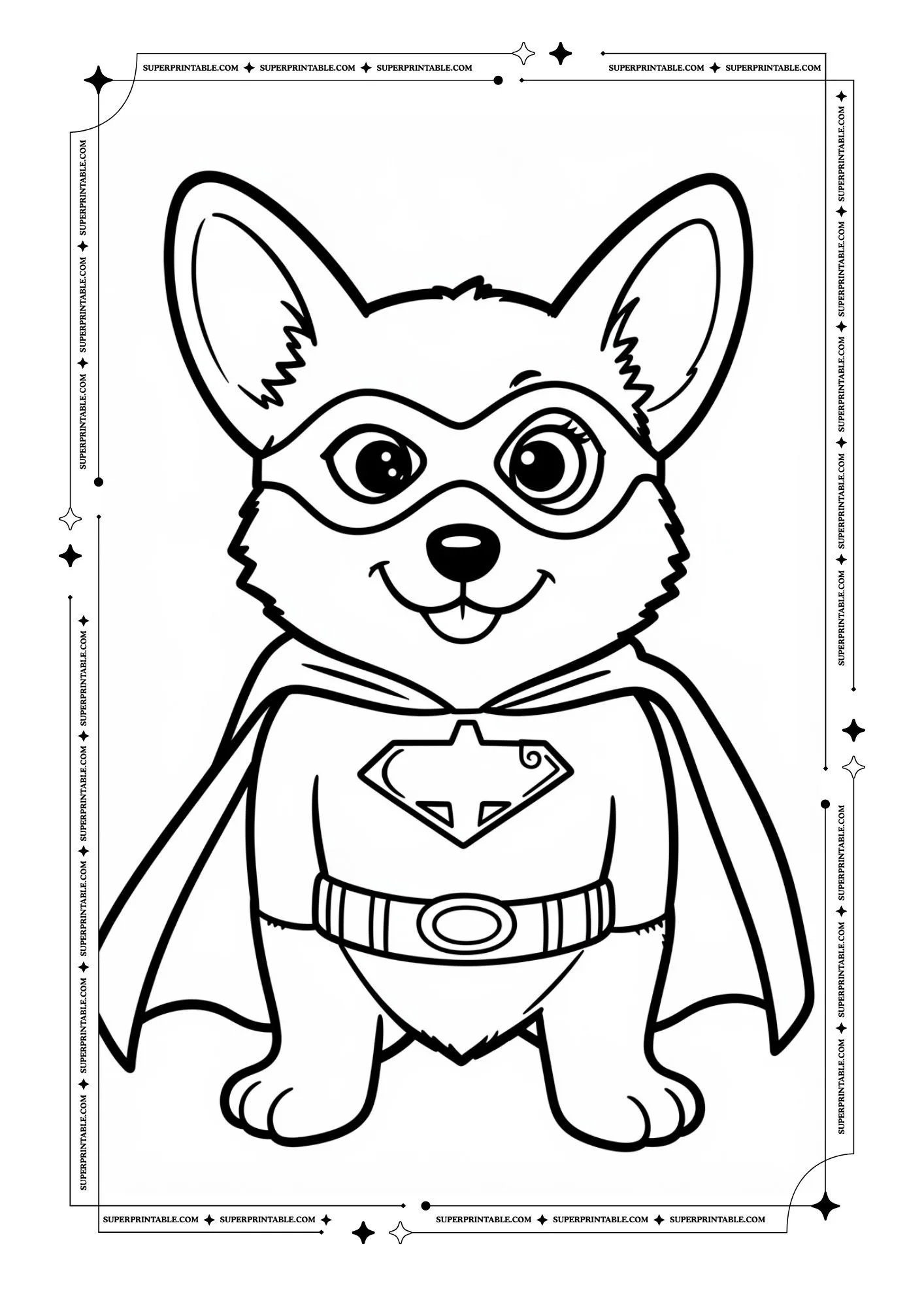Puppy Coloring Pages 7