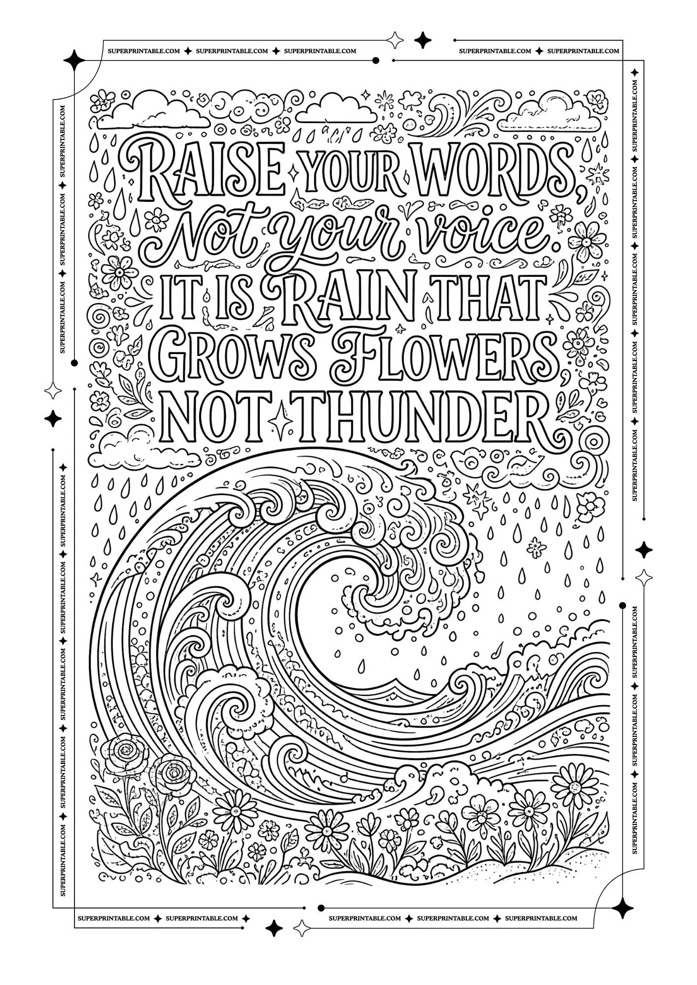 Rumi Quotes Coloring Pages 11
