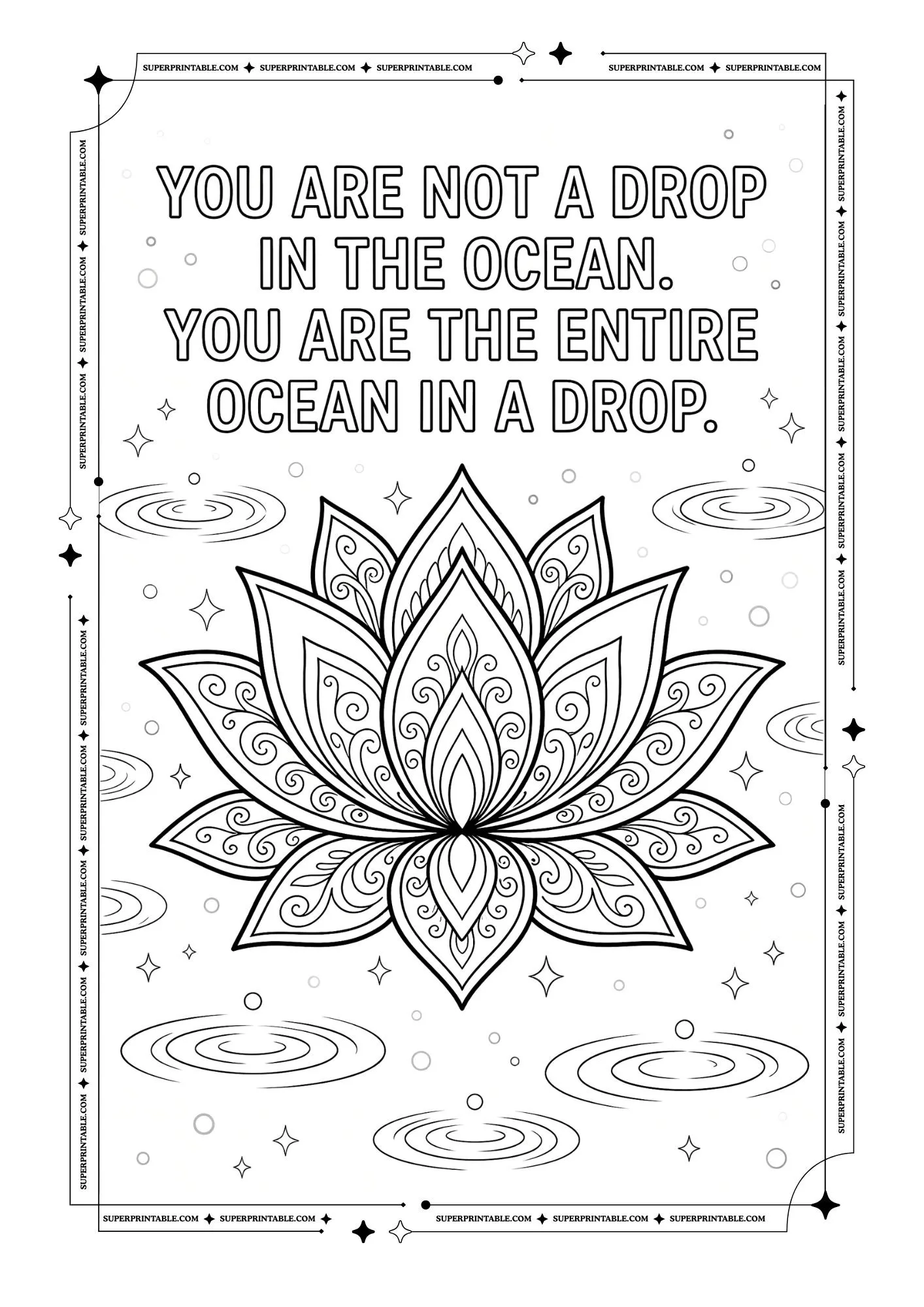 Rumi Quotes Coloring Pages 3