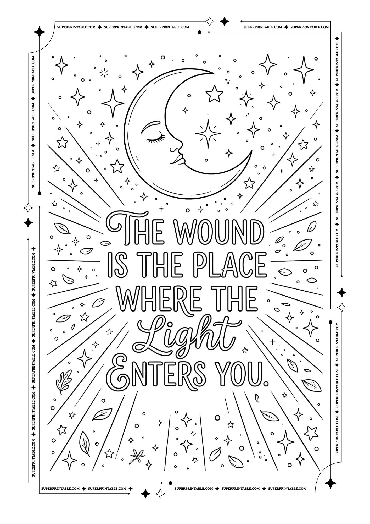 Rumi Quotes Coloring Pages 4
