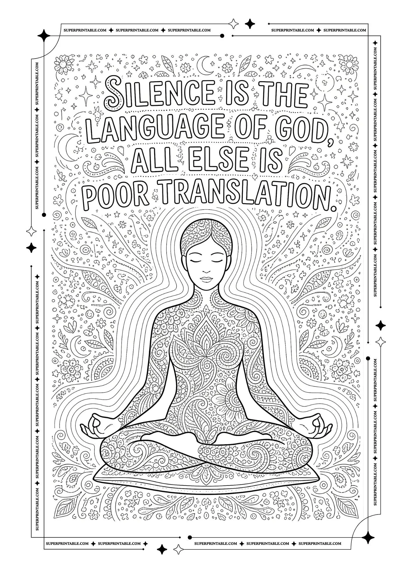 Rumi Quotes Coloring Pages 7