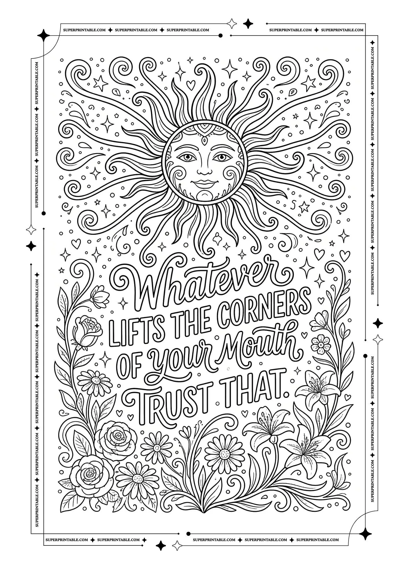 Rumi Quotes Coloring Pages 8