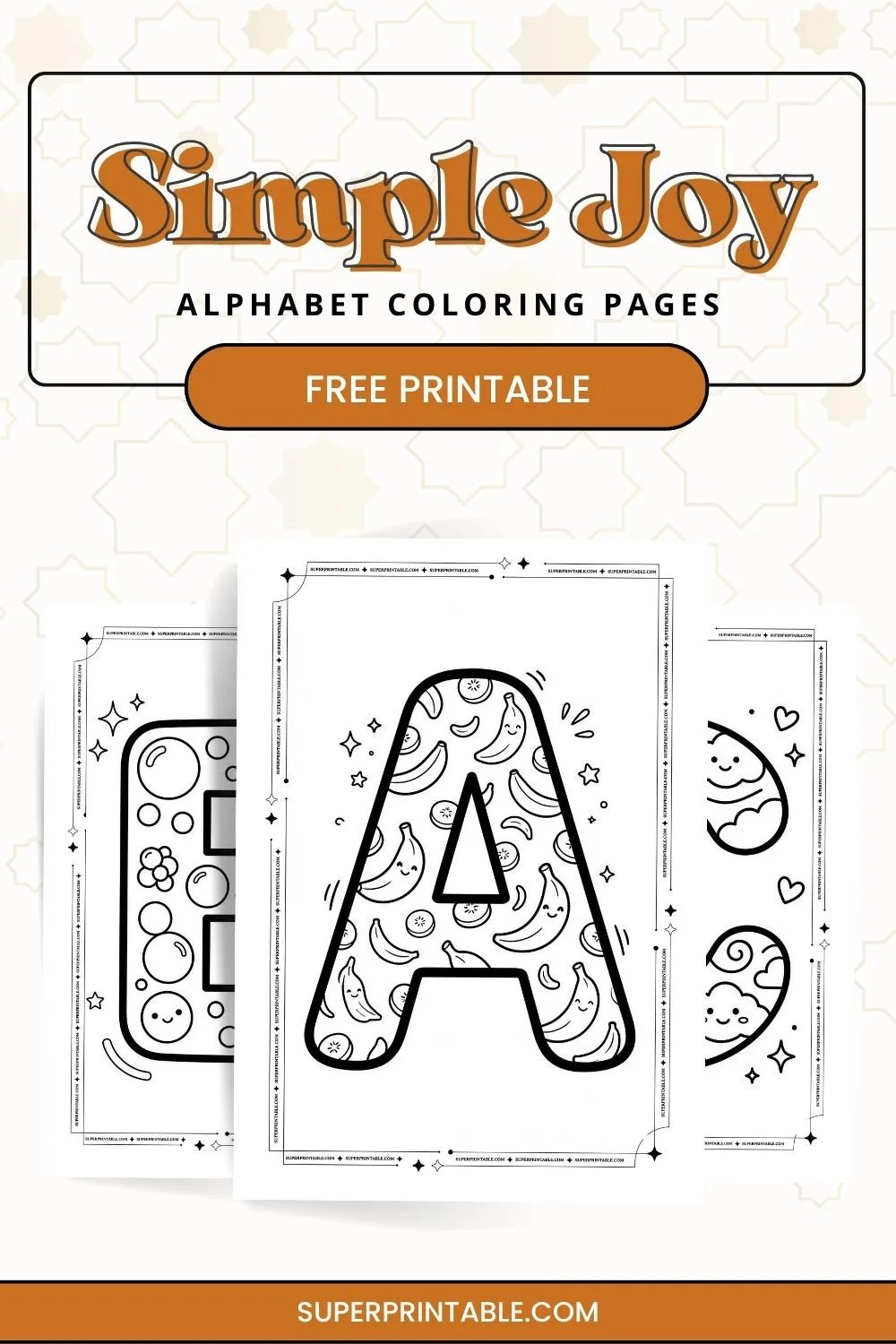 Simple Joy Alphabet Pages Pinterest Image