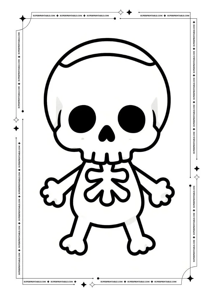Skull Coloring Pages 1