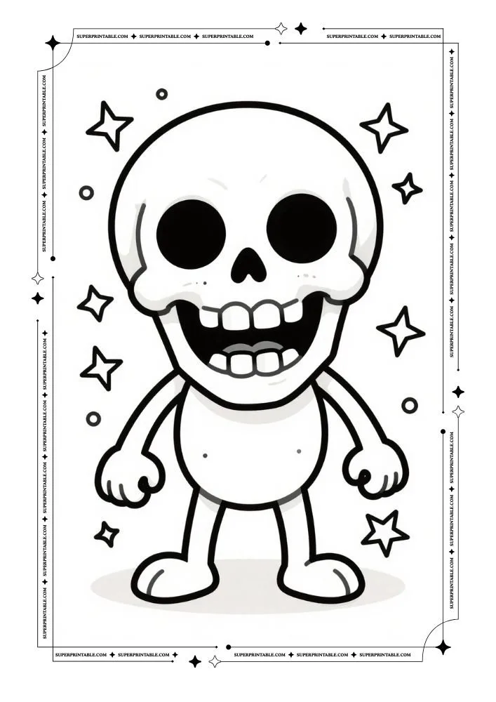 Skull Coloring Pages 2
