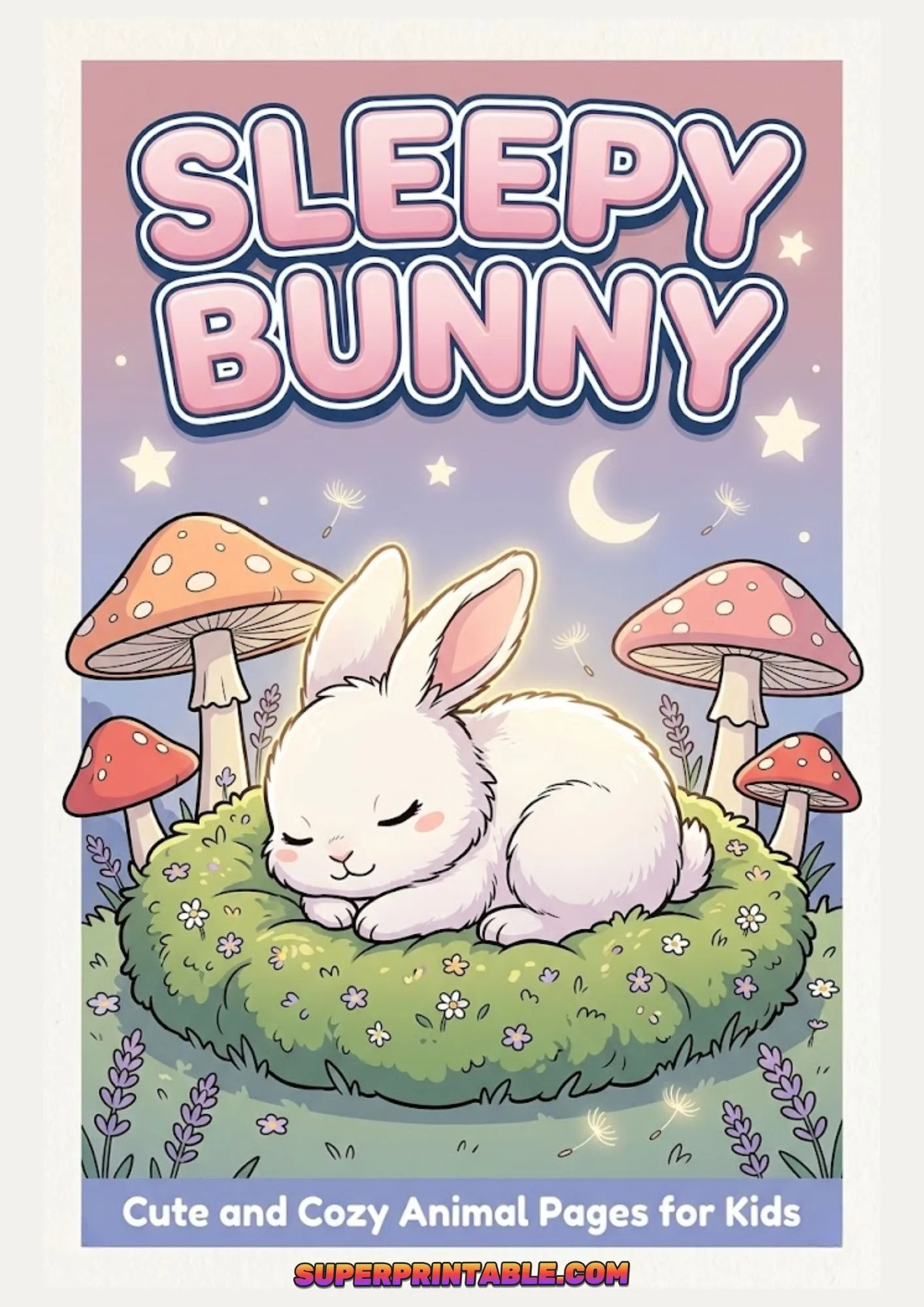 Sleeping Bunny Coloring Pages 1