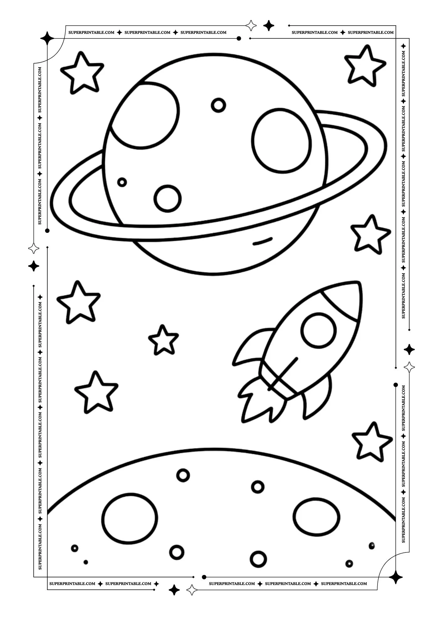 Space Coloring Pages 8