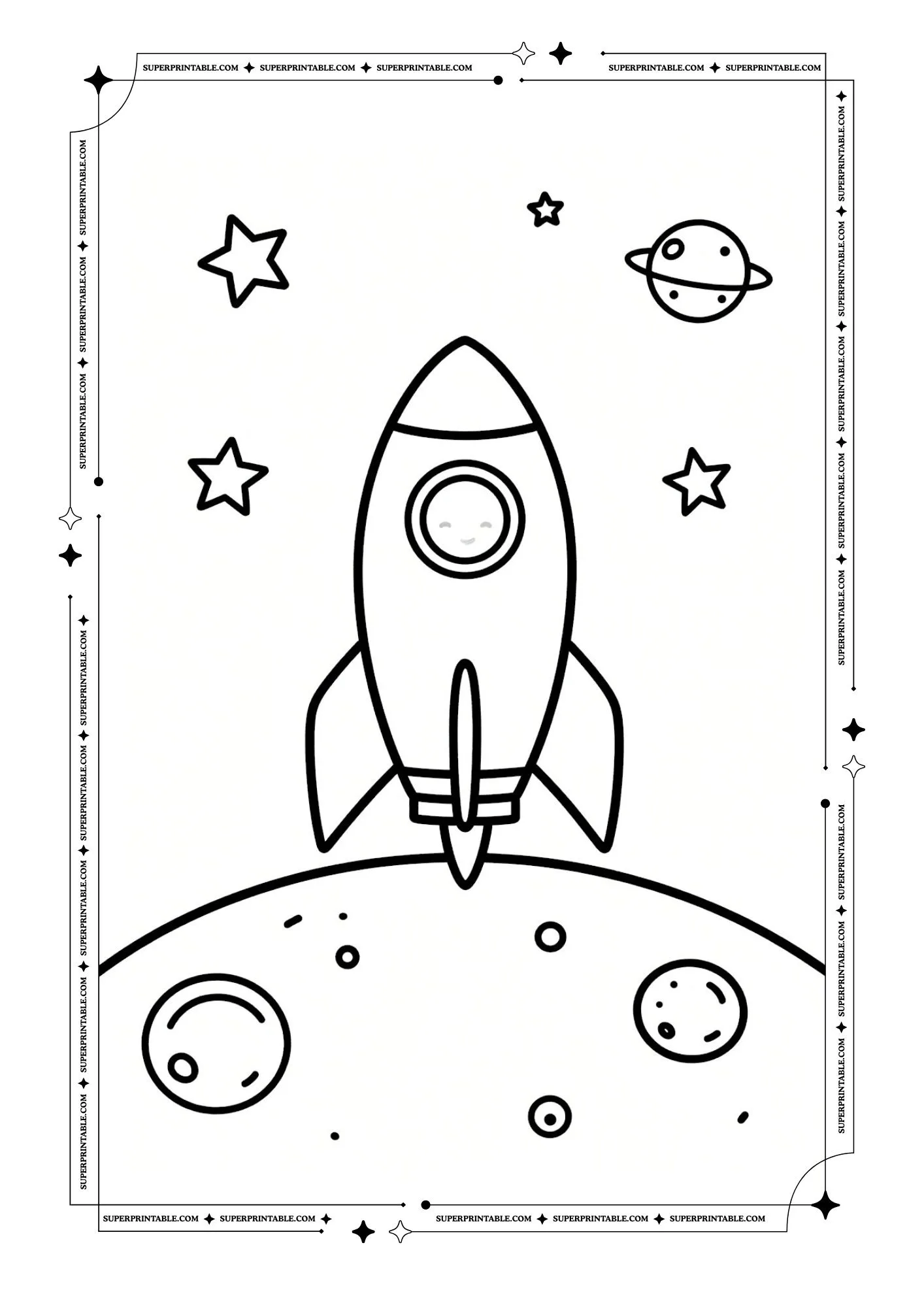 Space Coloring Pages 9