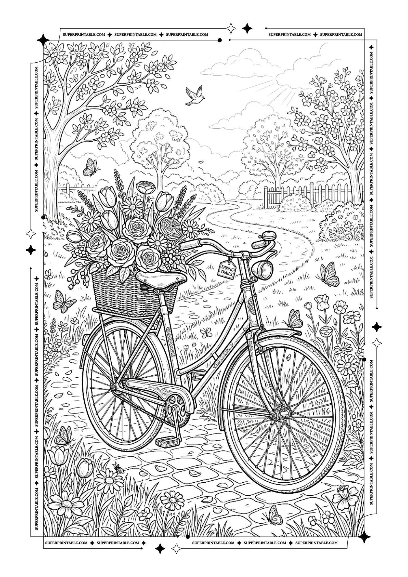 Spring Coloring Pages 10